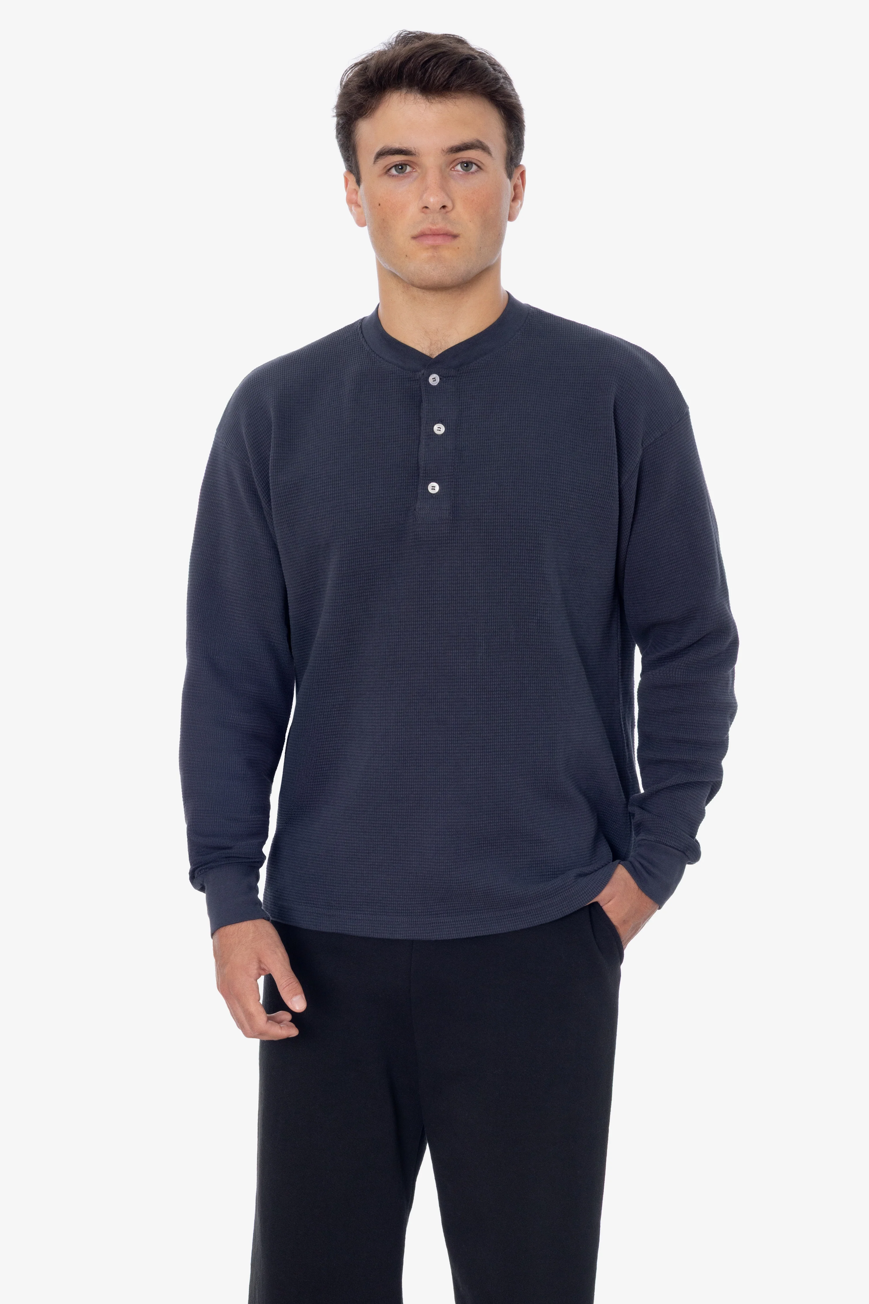 TX458GD - Long Sleeve Heavy Thermal Heritage Henley - Image 2