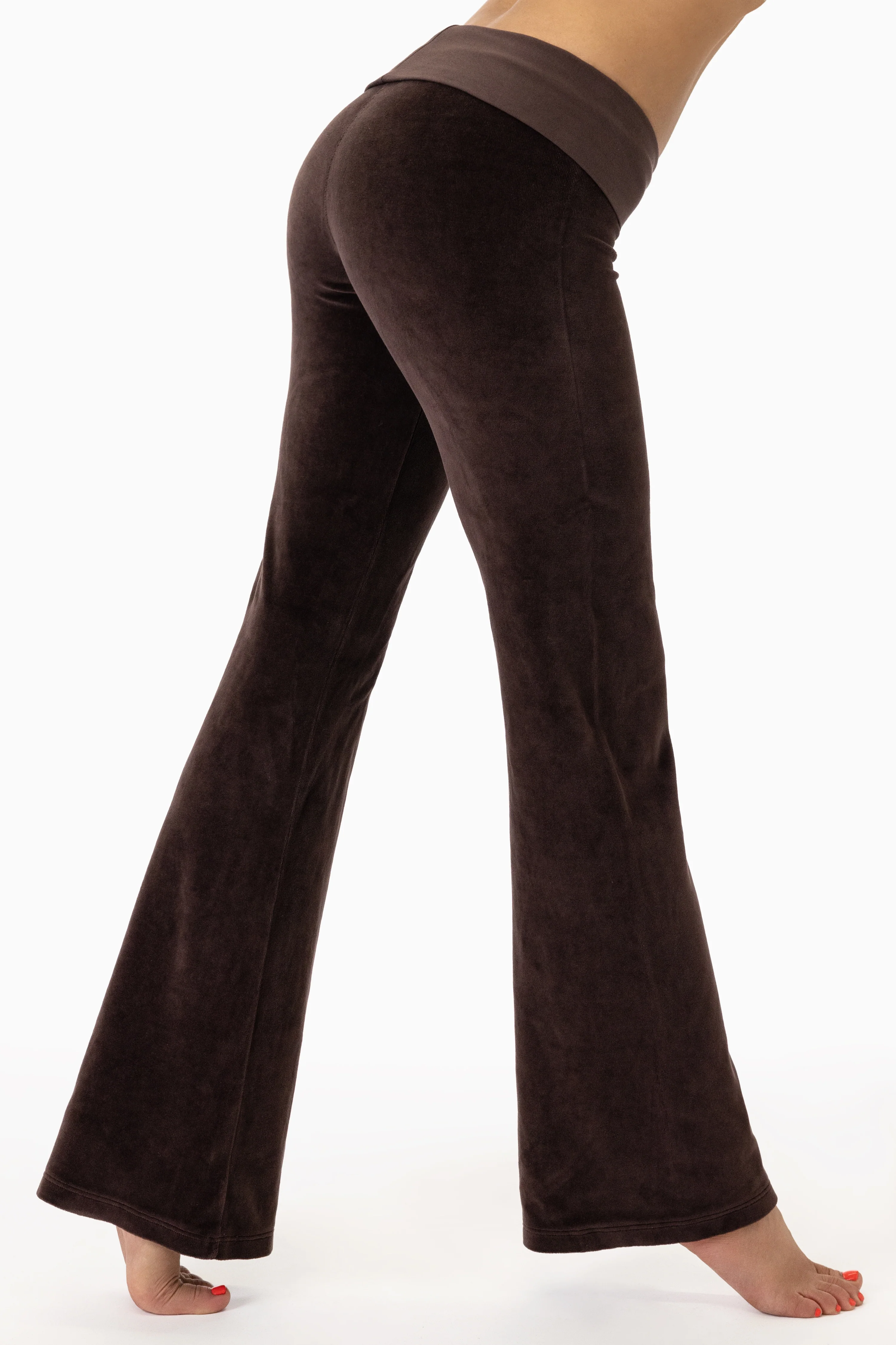 VLR300GD - Velour Garment Dye Yoga Legging - Image 2
