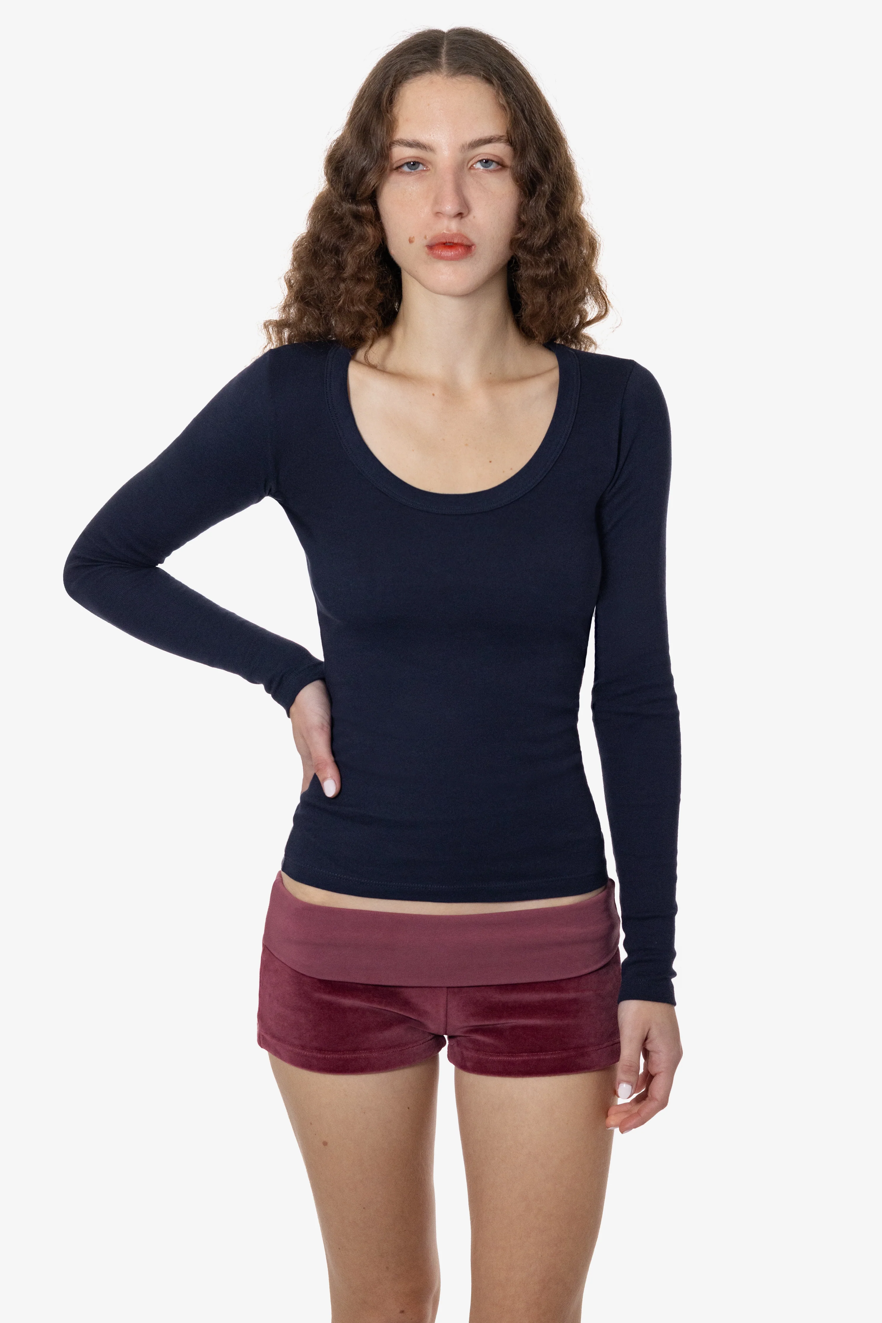 VLR330GD - Velour Low Rise Shorts - Image 3