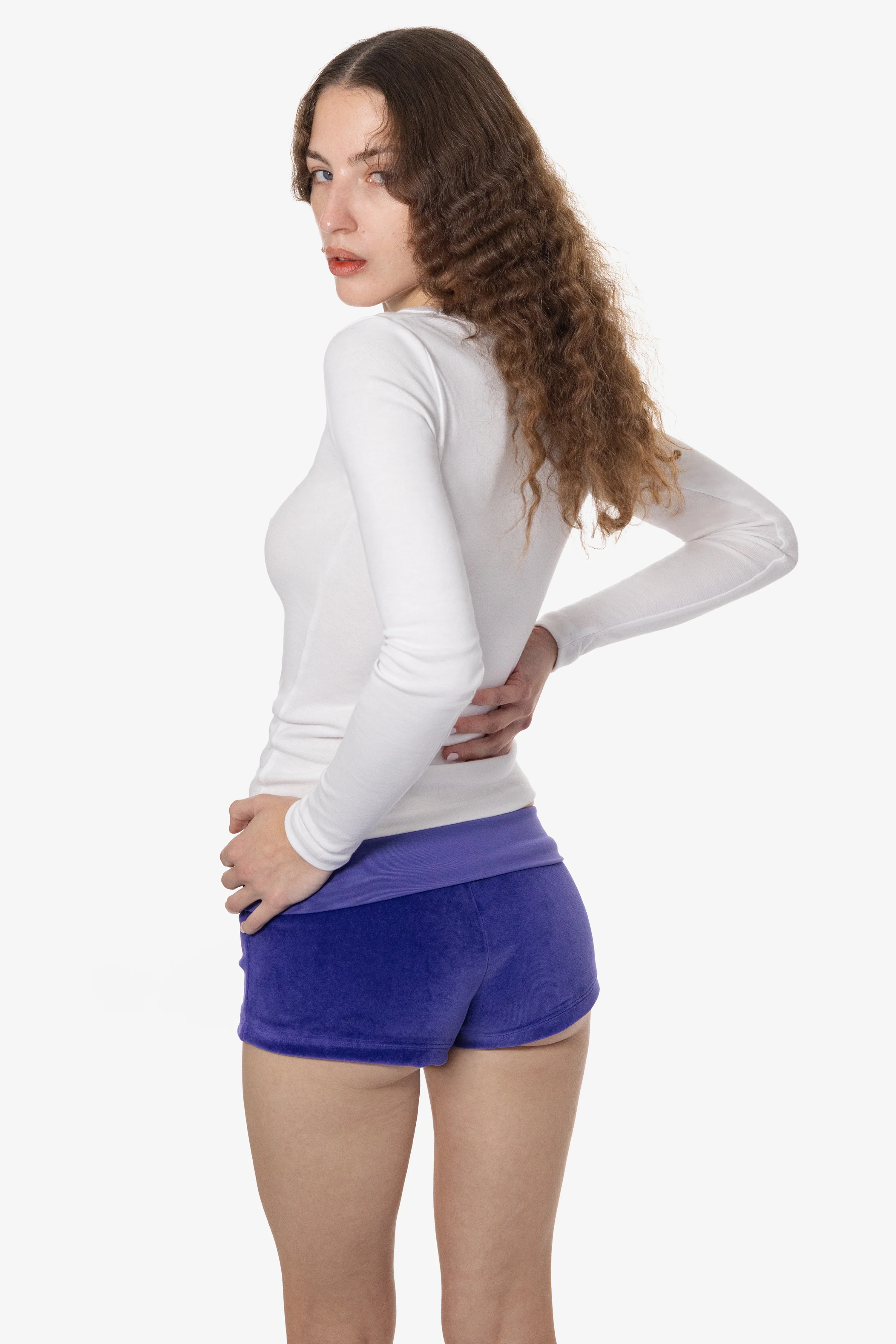 VLR330GD - Velour Low Rise Shorts - Image 5