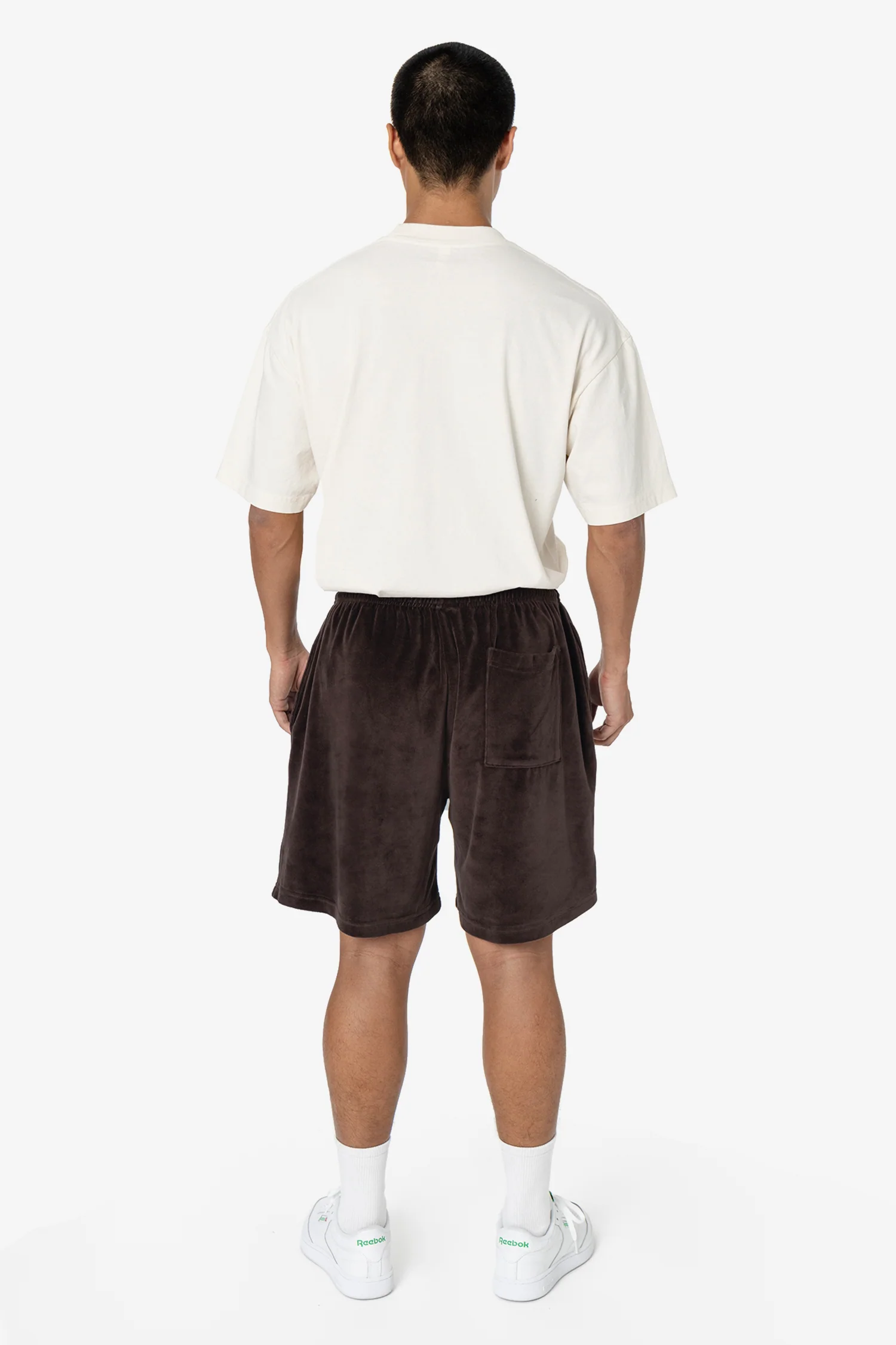 VLR442GD - Garment Dye Velour Mid-Length Wide Short - Image 12
