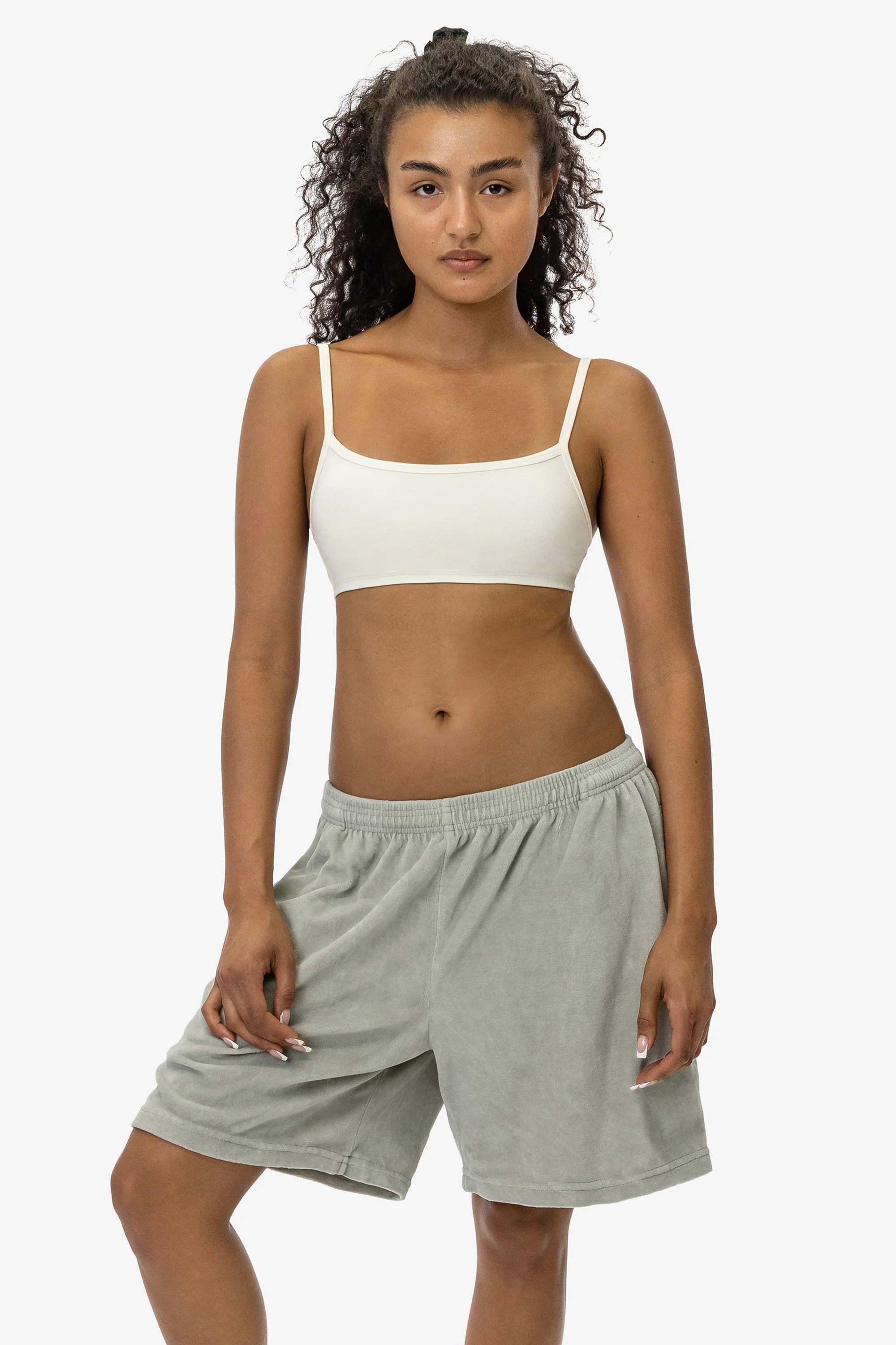 VLR442GD - Garment Dye Velour Mid-Length Wide Short - Image 15