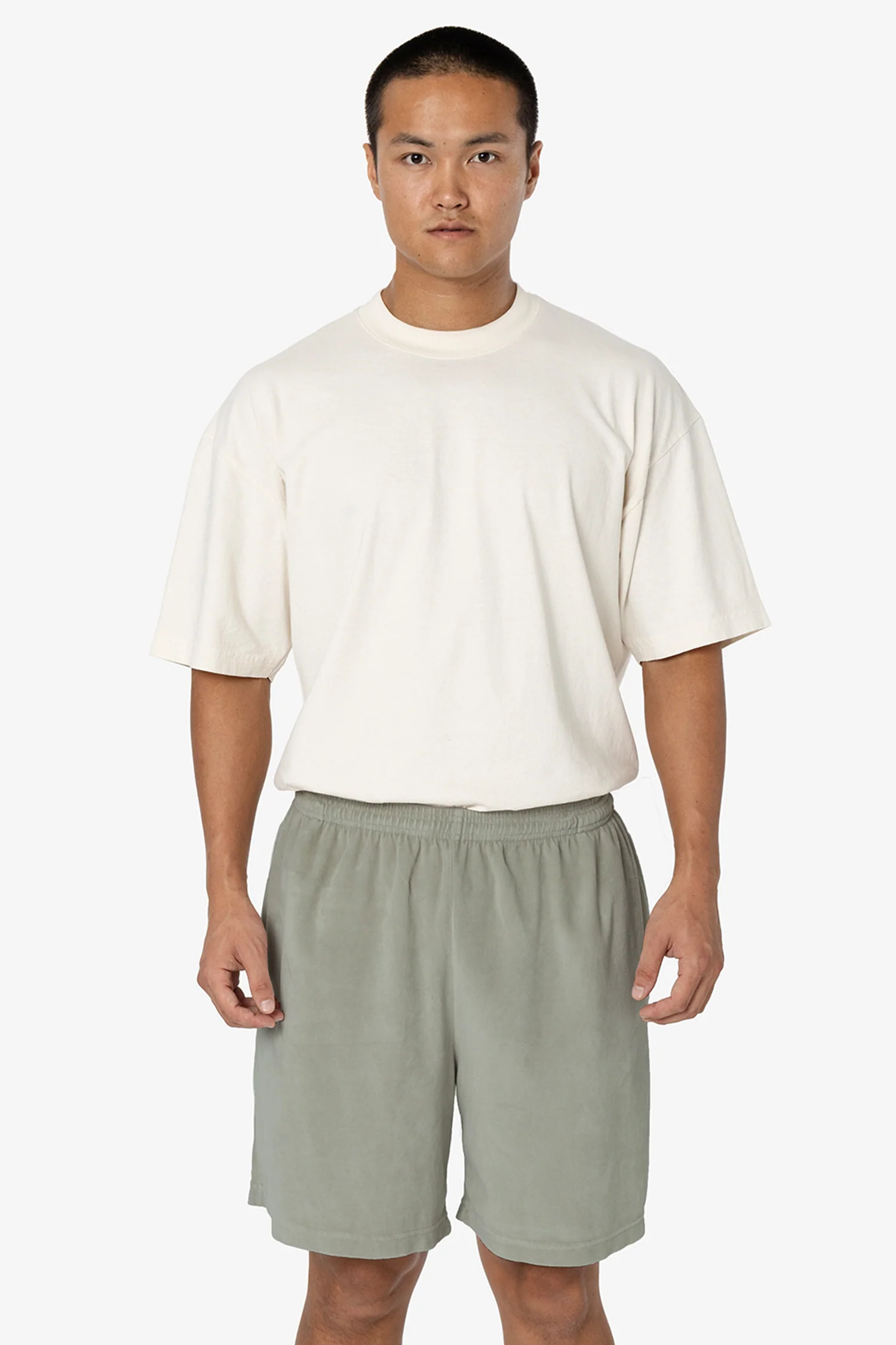 VLR442GD - Garment Dye Velour Mid-Length Wide Short - Image 16