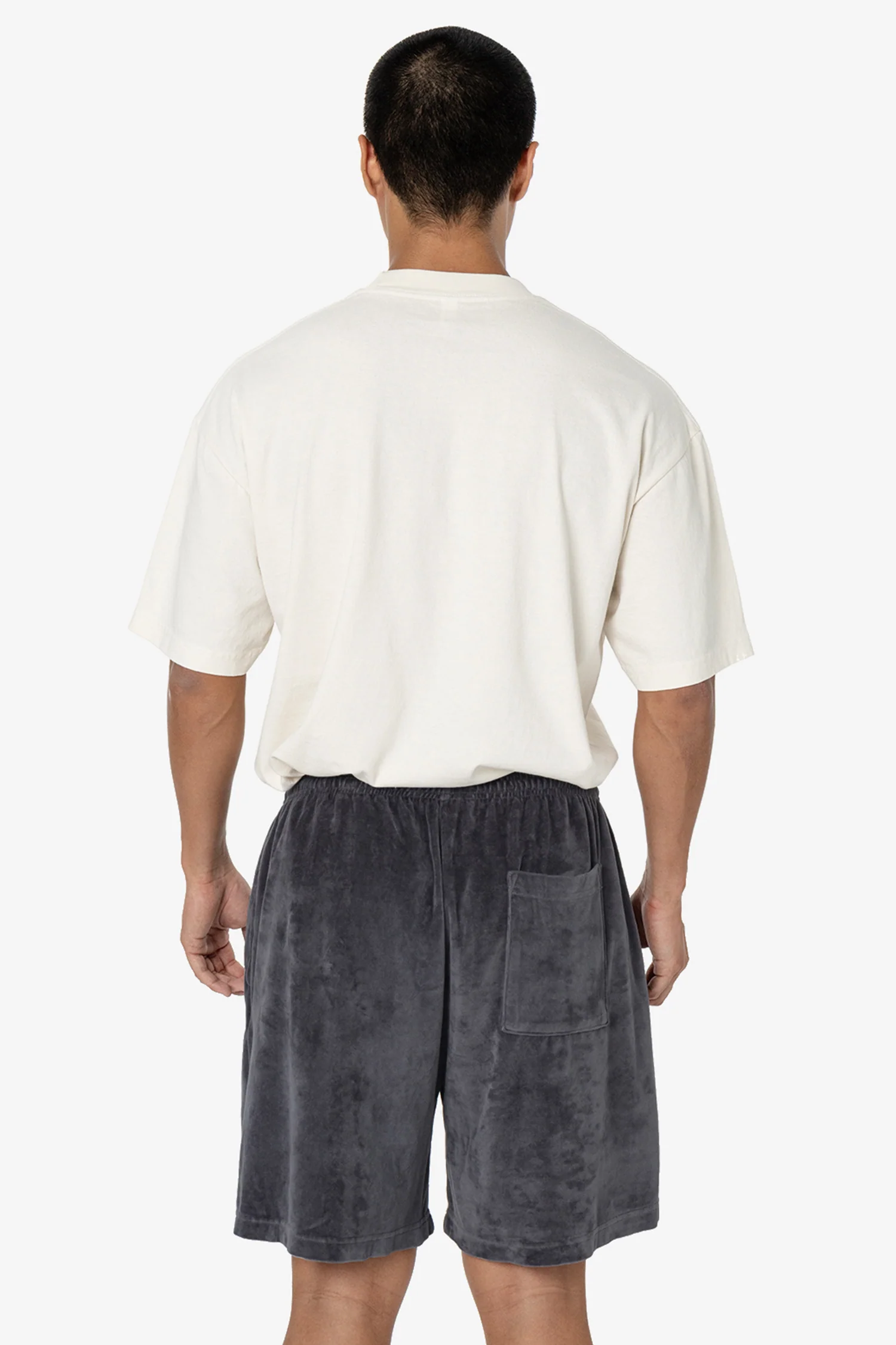 VLR442GD - Garment Dye Velour Mid-Length Wide Short - Image 20