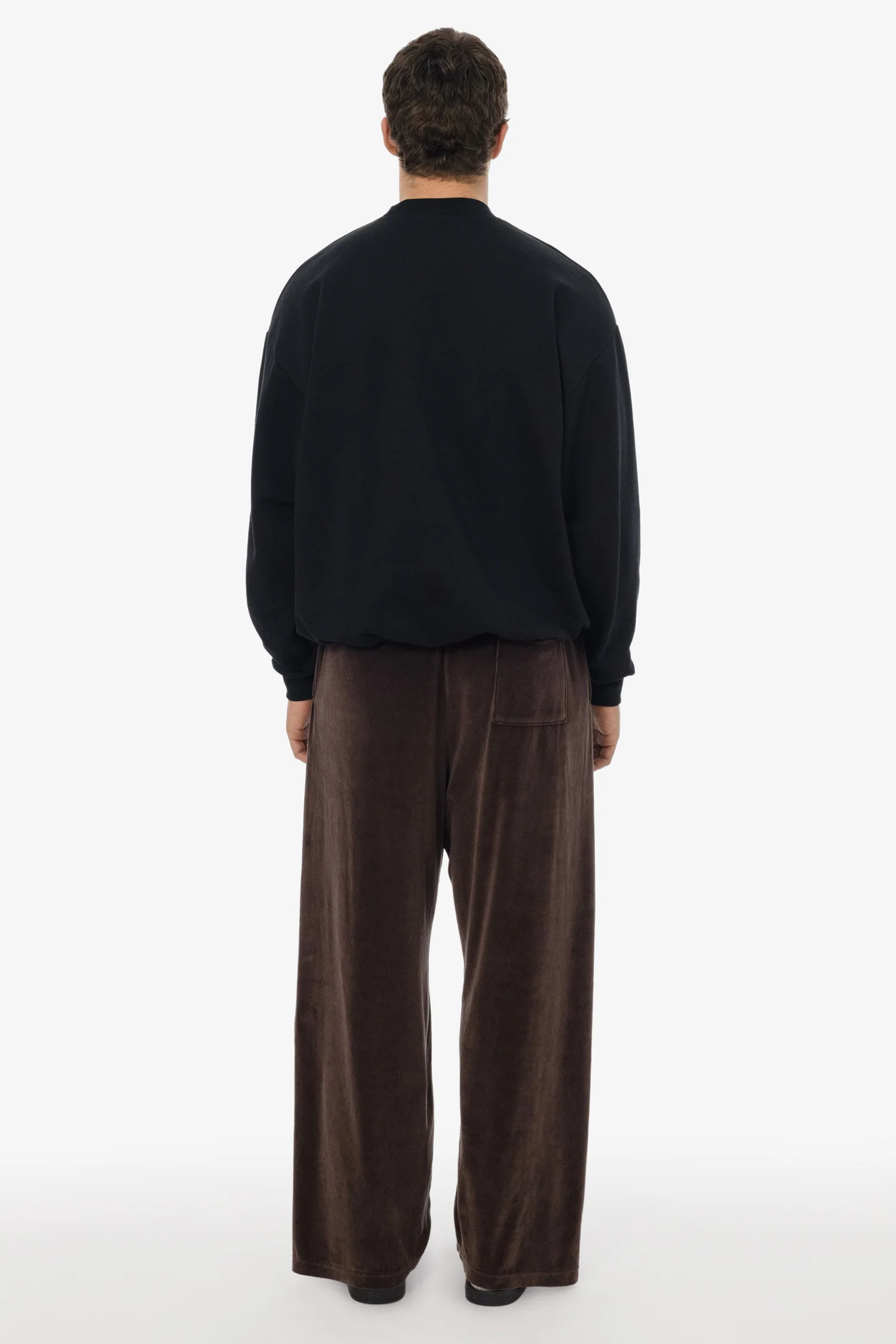 VLR445GD - Garment Dye Velour Open Bottom Sweatpants - Image 3