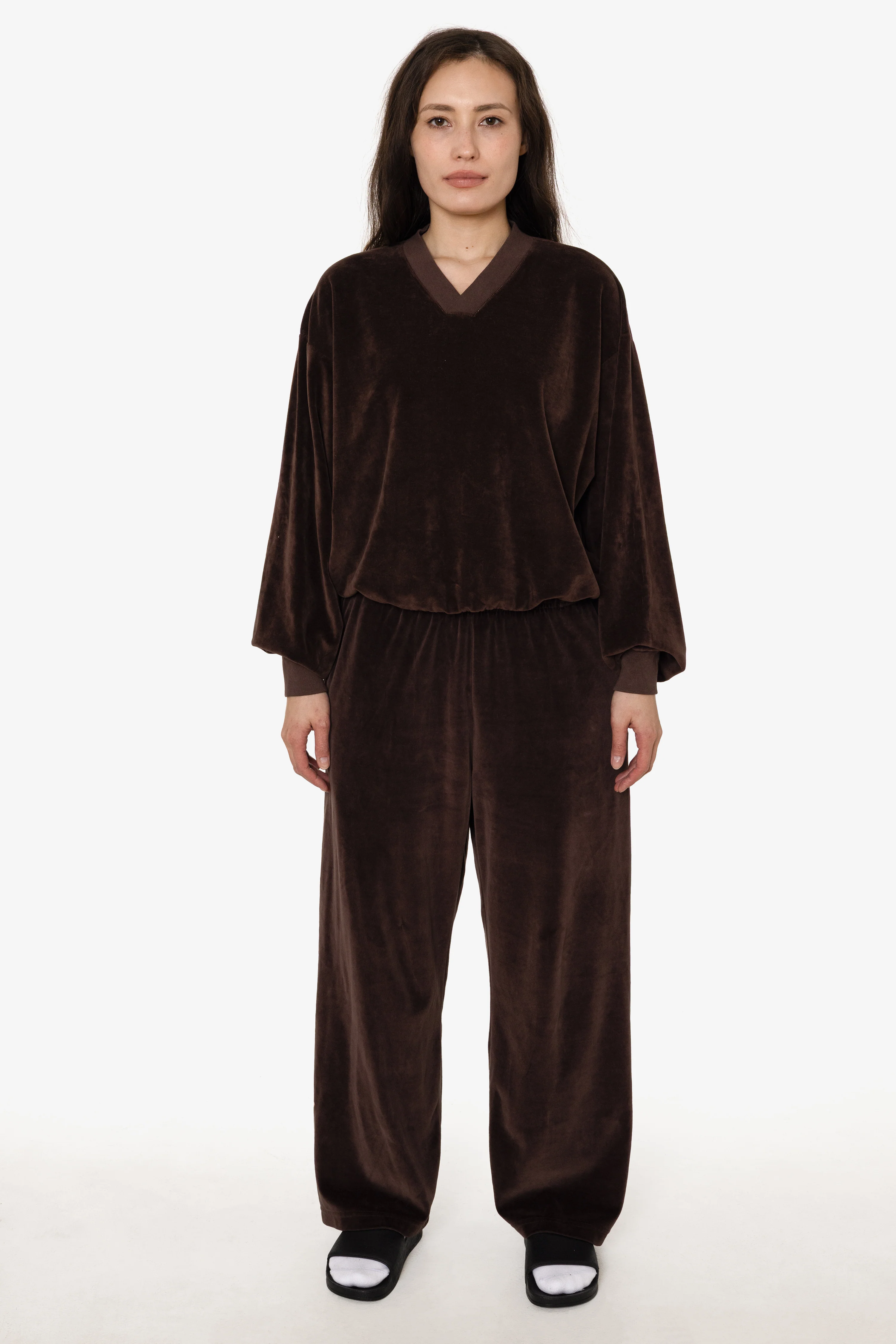 VLR445GD - Garment Dye Velour Open Bottom Sweatpants - Image 33