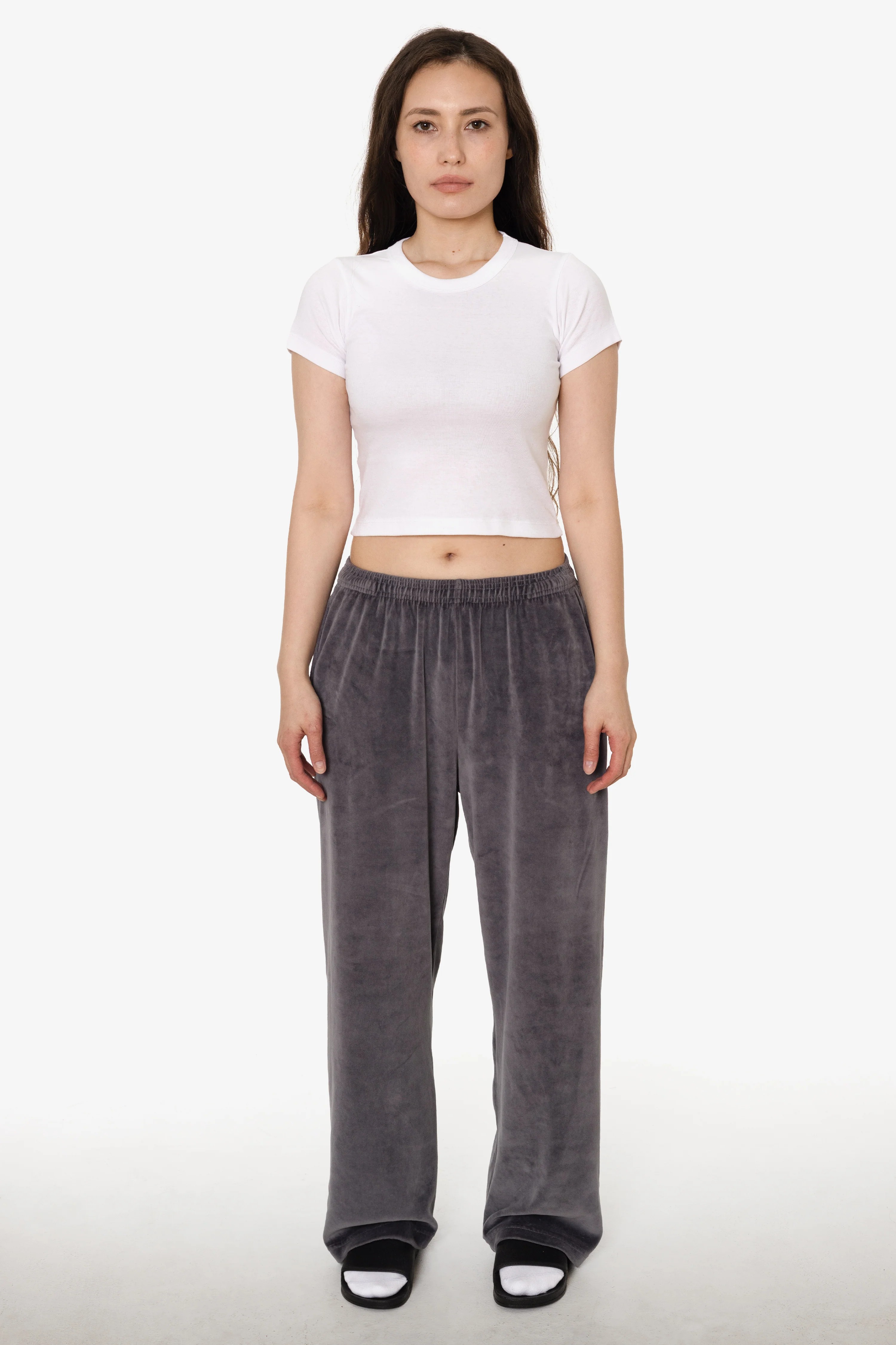 VLR445GD - Garment Dye Velour Open Bottom Sweatpants - Image 36