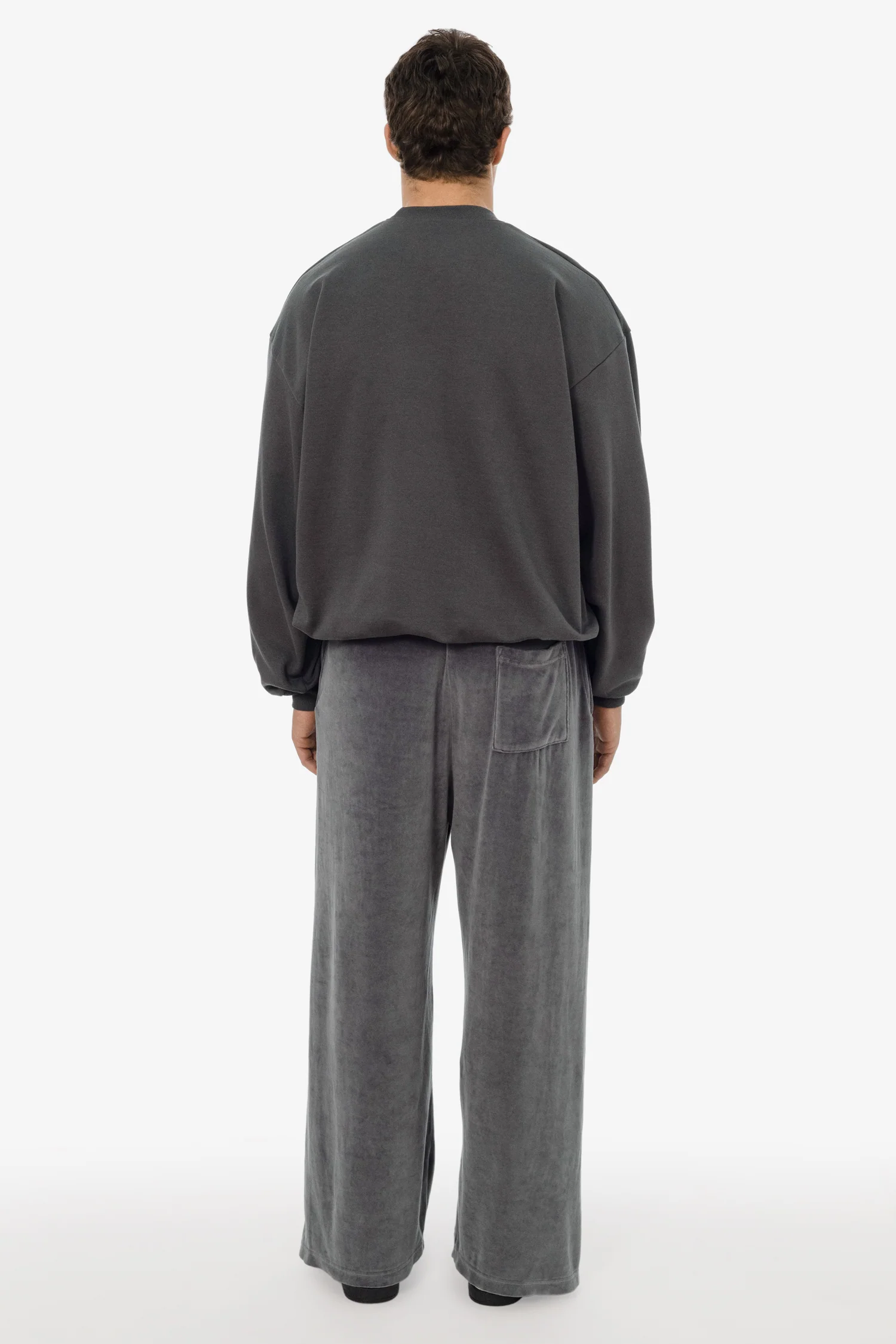 VLR445GD - Garment Dye Velour Open Bottom Sweatpants - Image 6