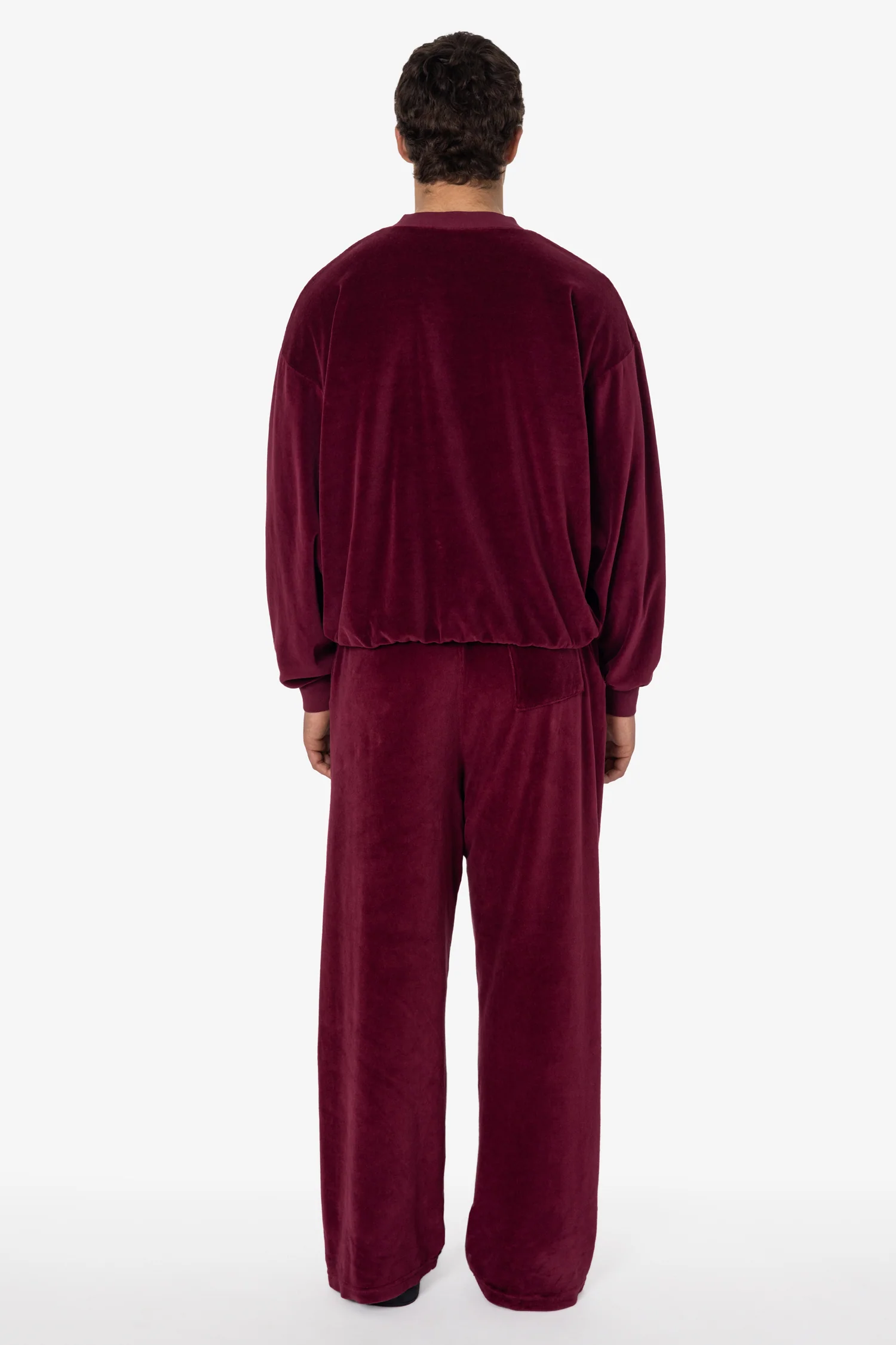 VLR445GD - Garment Dye Velour Open Bottom Sweatpants - Image 9
