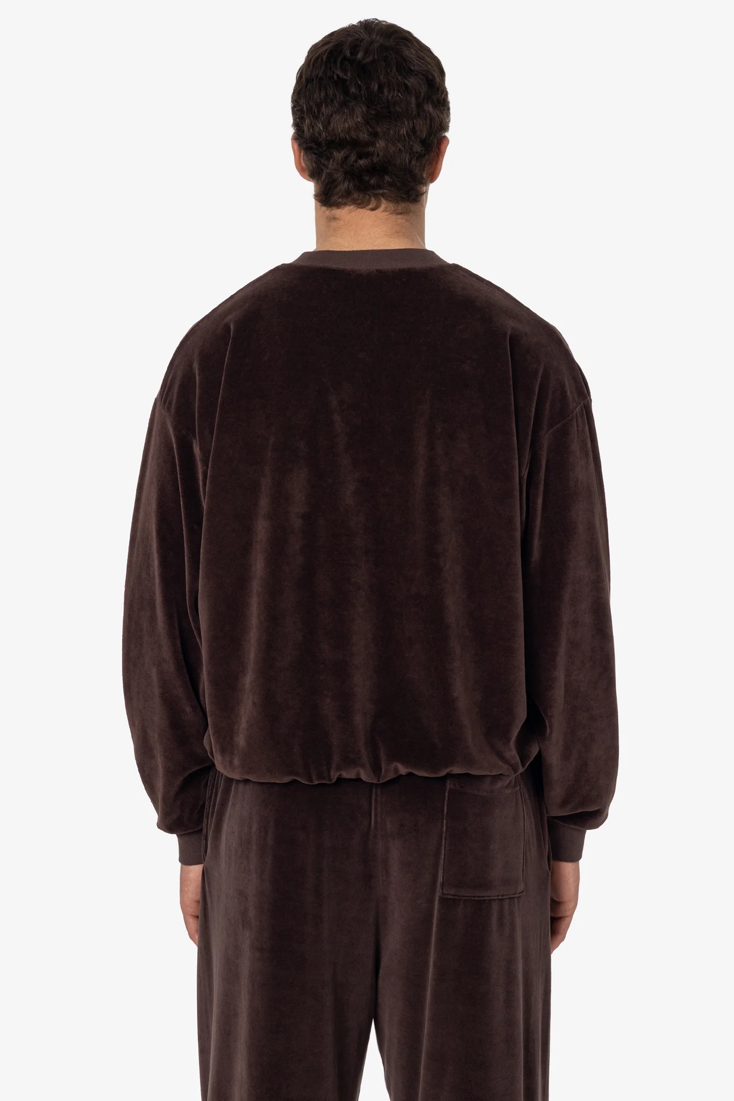 VLR56GD - Garment Dye Velour V-neck Sweatshirt - Image 11