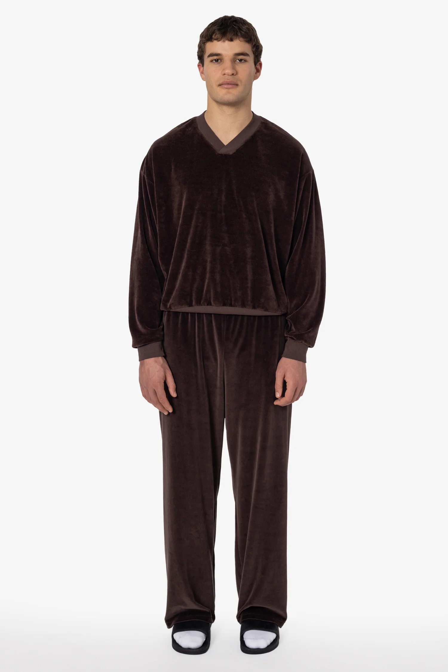 VLR56GD - Garment Dye Velour V-neck Sweatshirt - Image 17