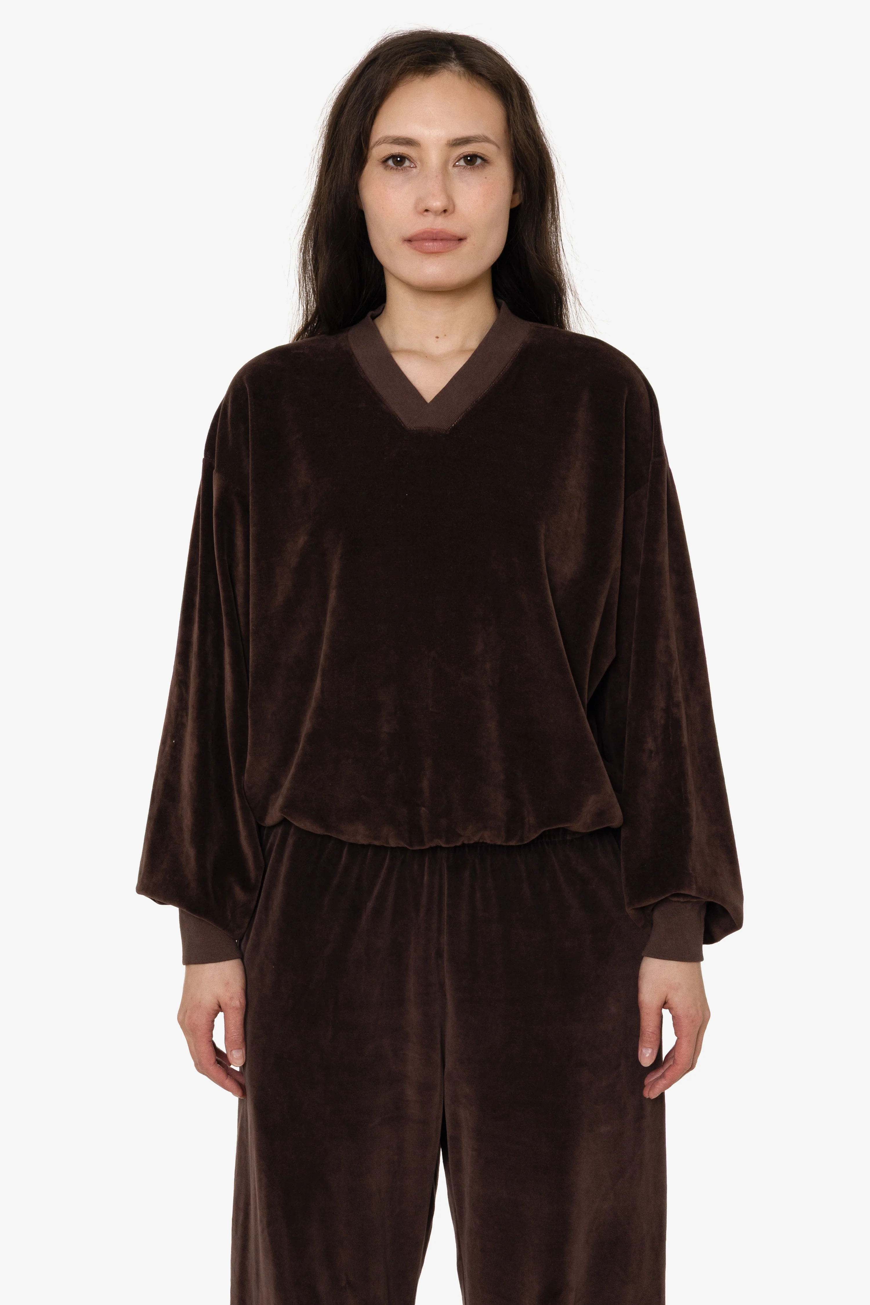 VLR56GD - Garment Dye Velour V-neck Sweatshirt - Image 24