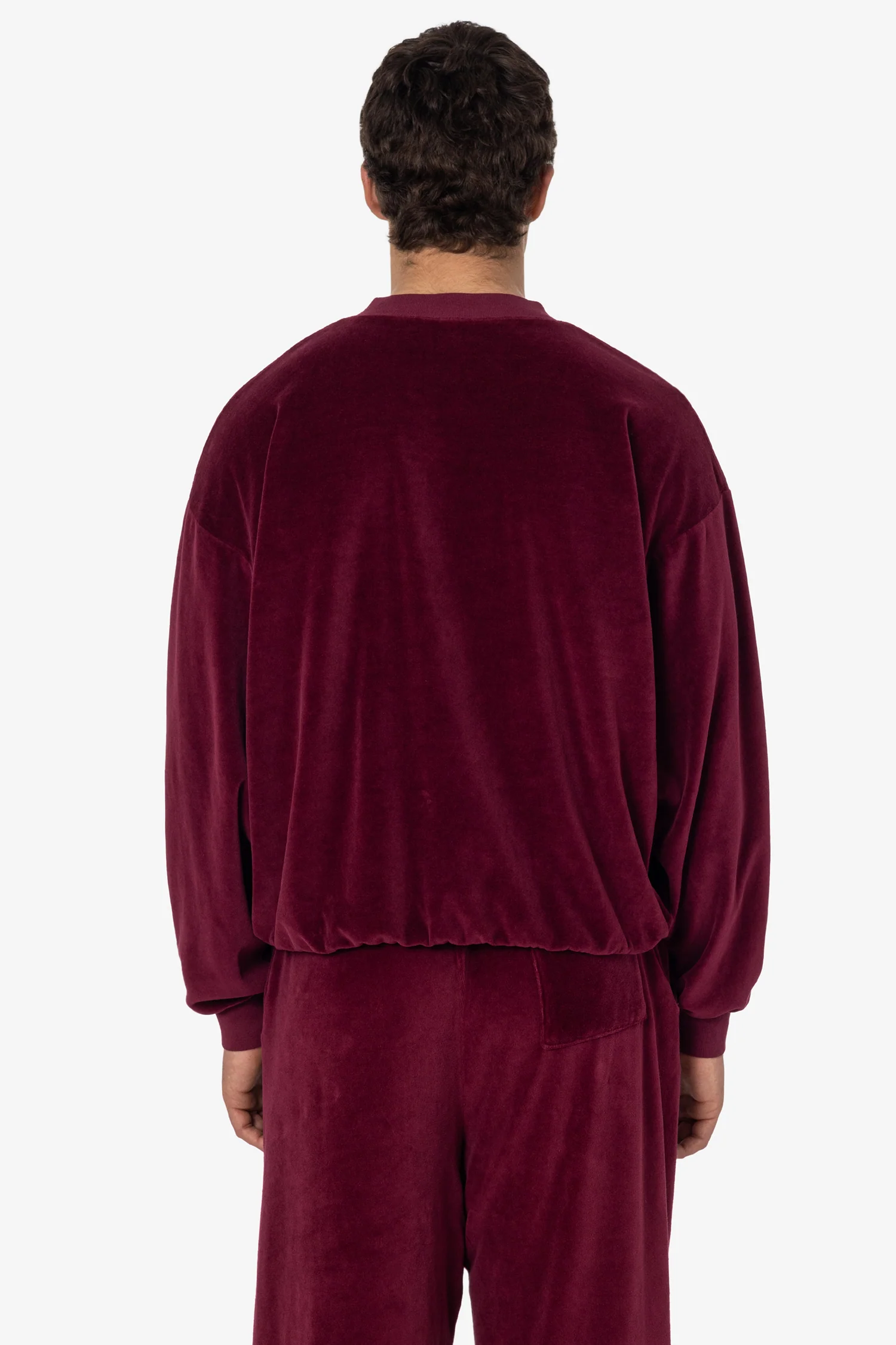 VLR56GD - Garment Dye Velour V-neck Sweatshirt - Image 8