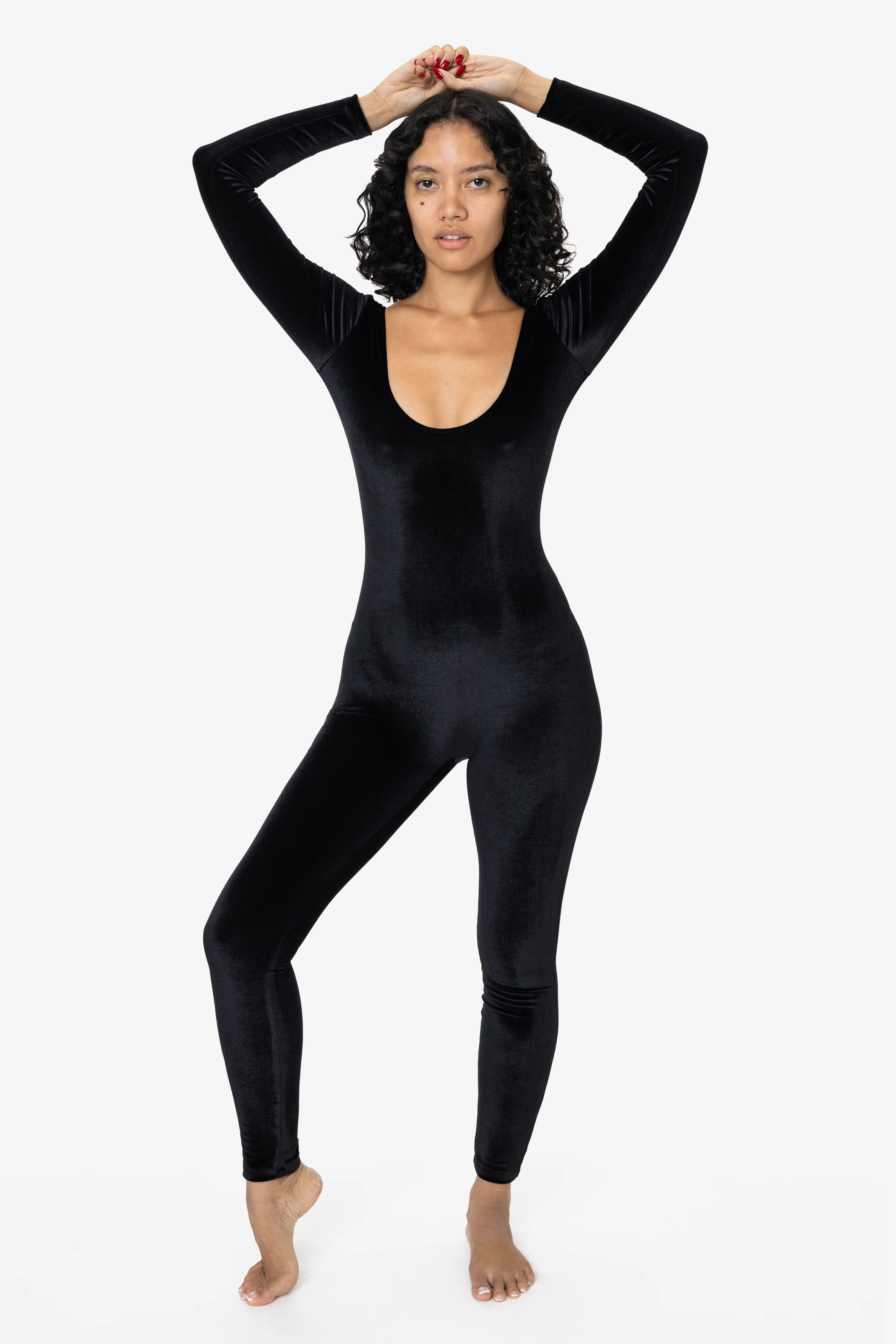 VVT228 - Velvet Long Sleeve Unitard - Image 12