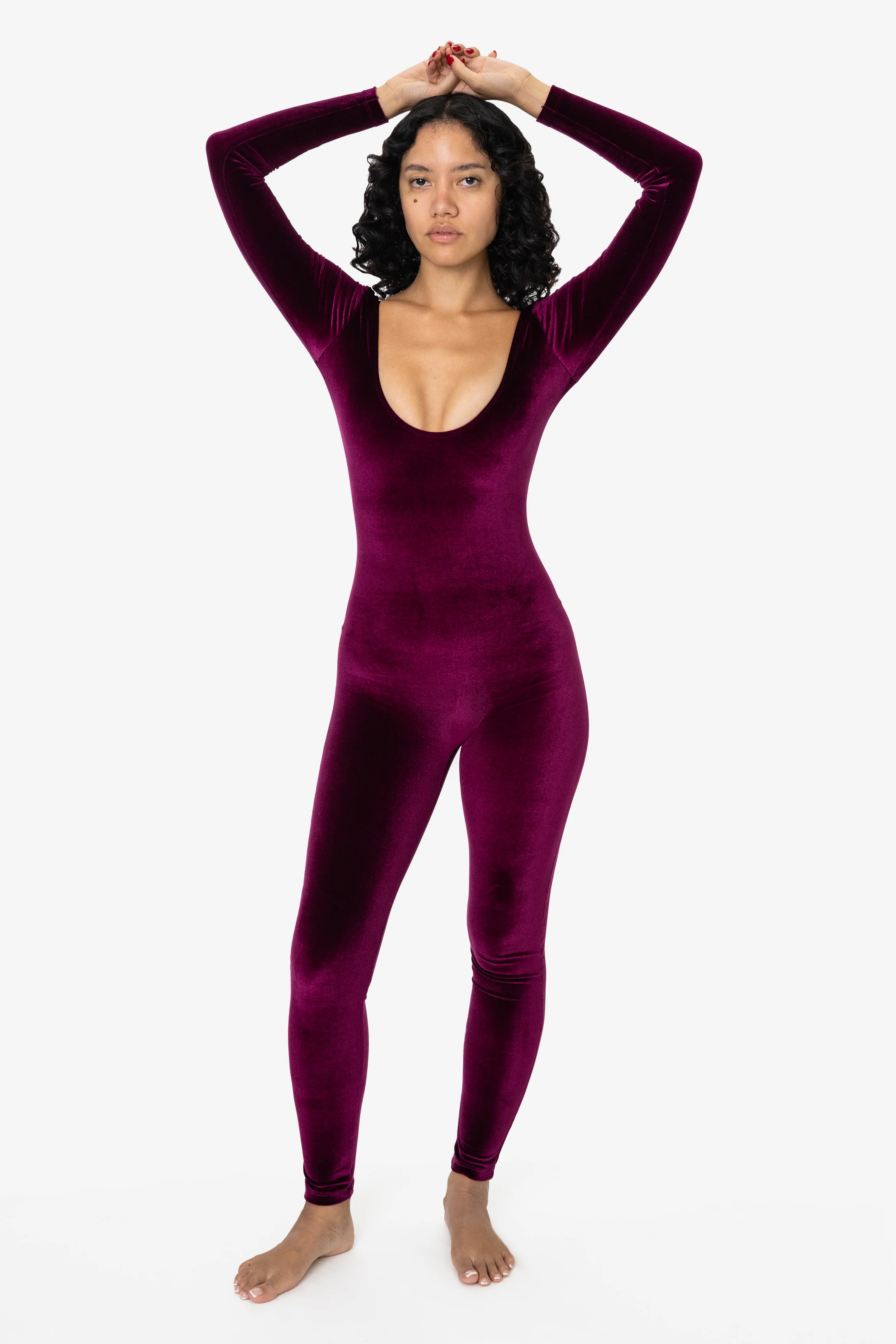 VVT228 - Velvet Long Sleeve Unitard - Image 6