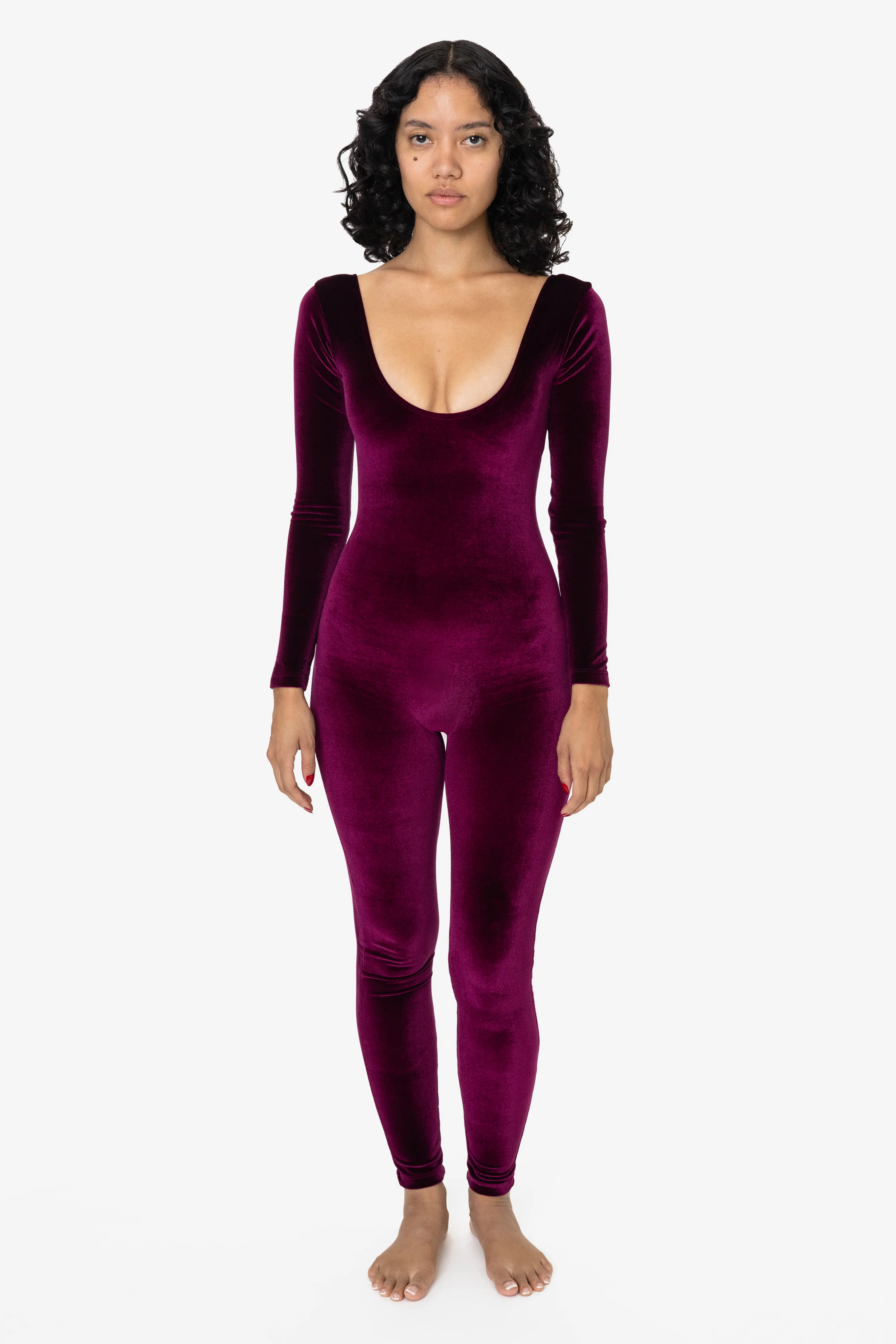 VVT228 - Velvet Long Sleeve Unitard - Image 7
