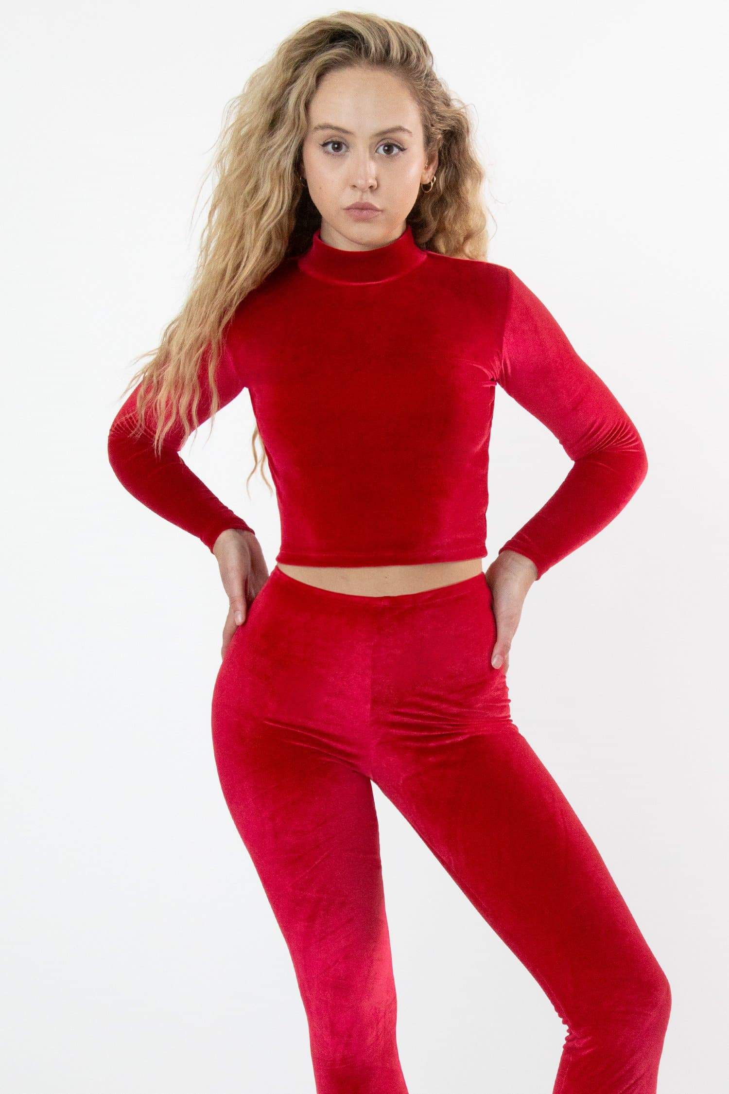 VVT286 - Velvet Fitted Mid-Length Mockneck Top - Image 6