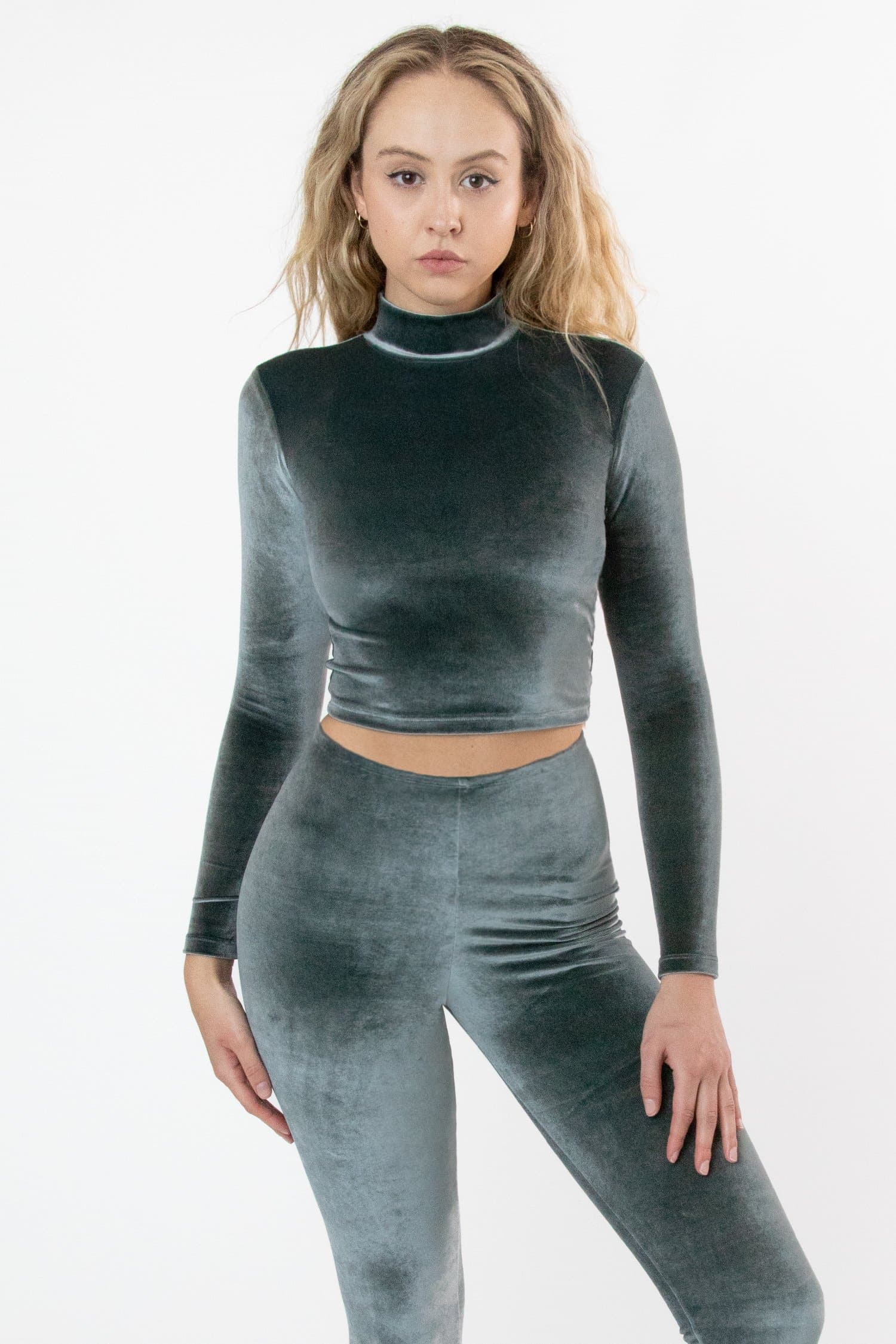 VVT286 - Velvet Fitted Mid-Length Mockneck Top - Image 9