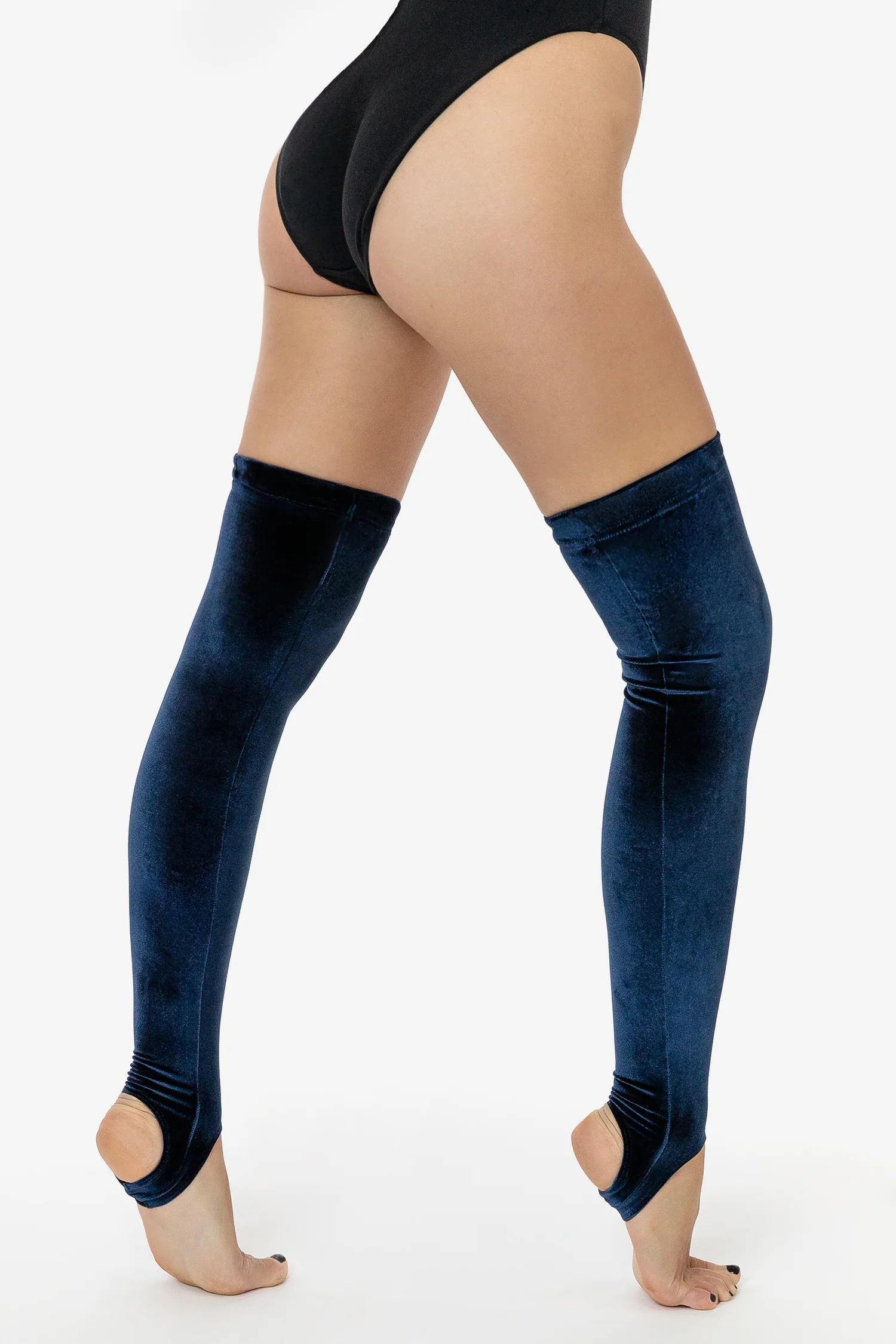 VVT3069 - Velvet Thigh High Stirrup Sock - Image 3