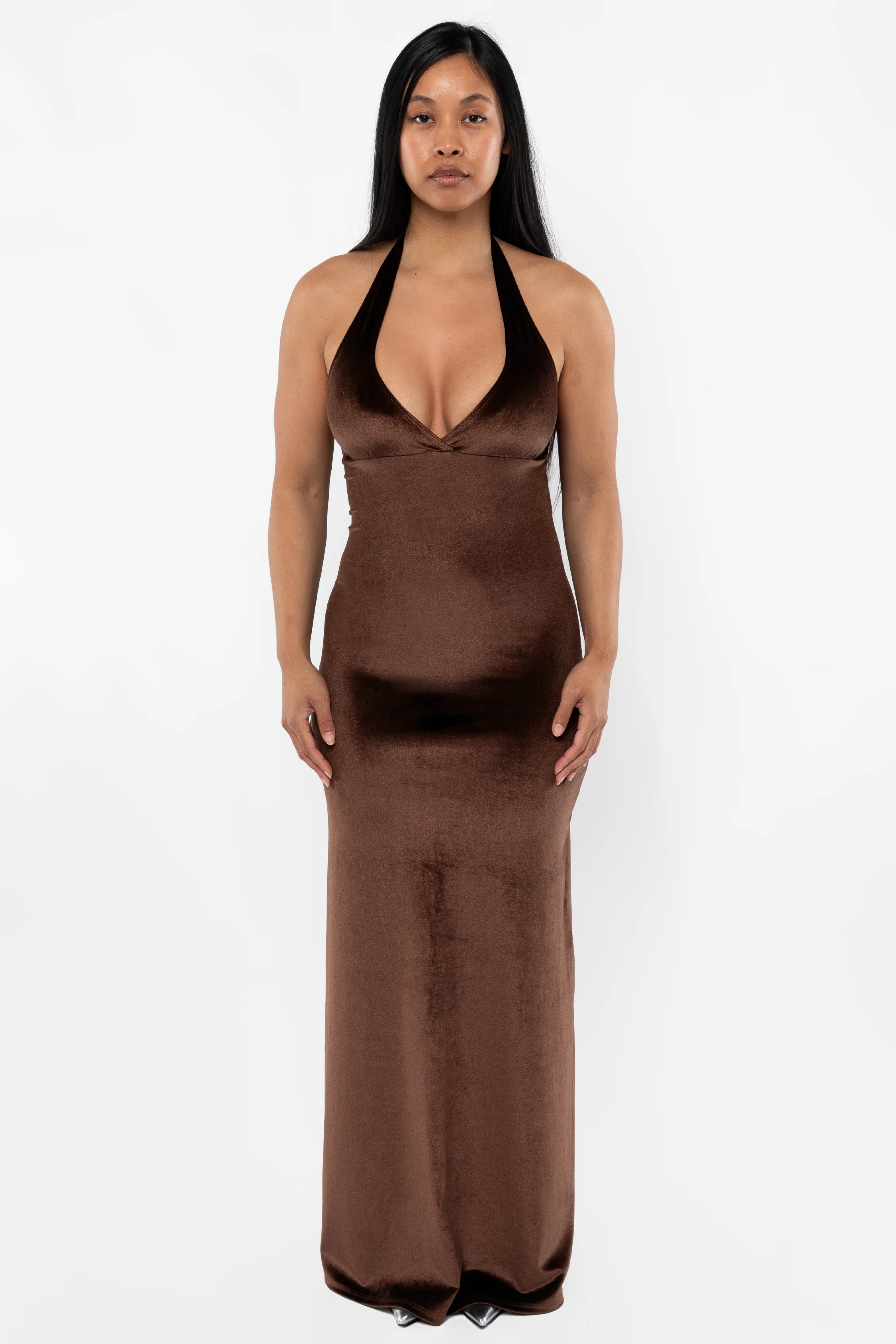 VVT8374 - Velvet Halter Maxi Dress - Image 13