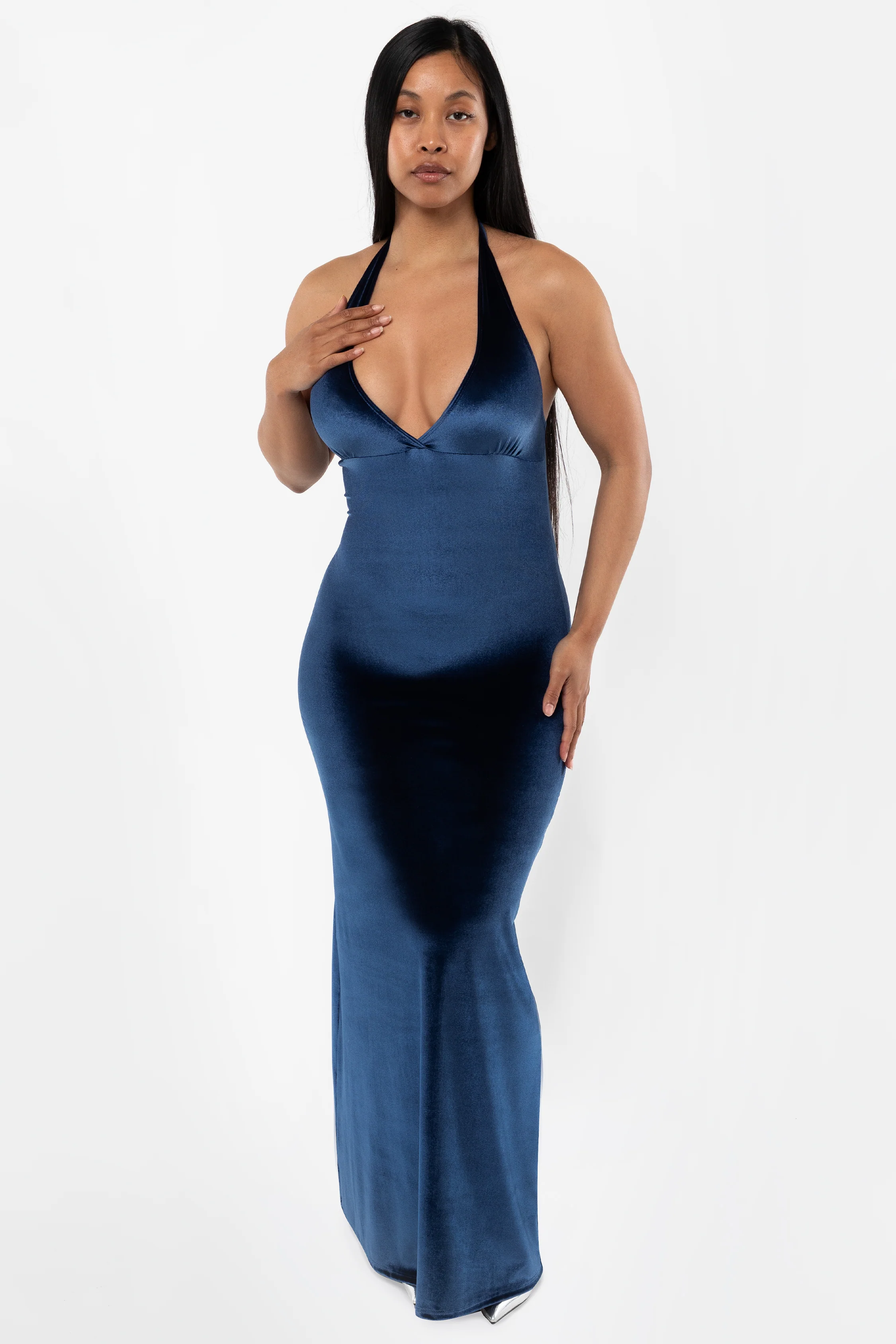 VVT8374 - Velvet Halter Maxi Dress - Image 21