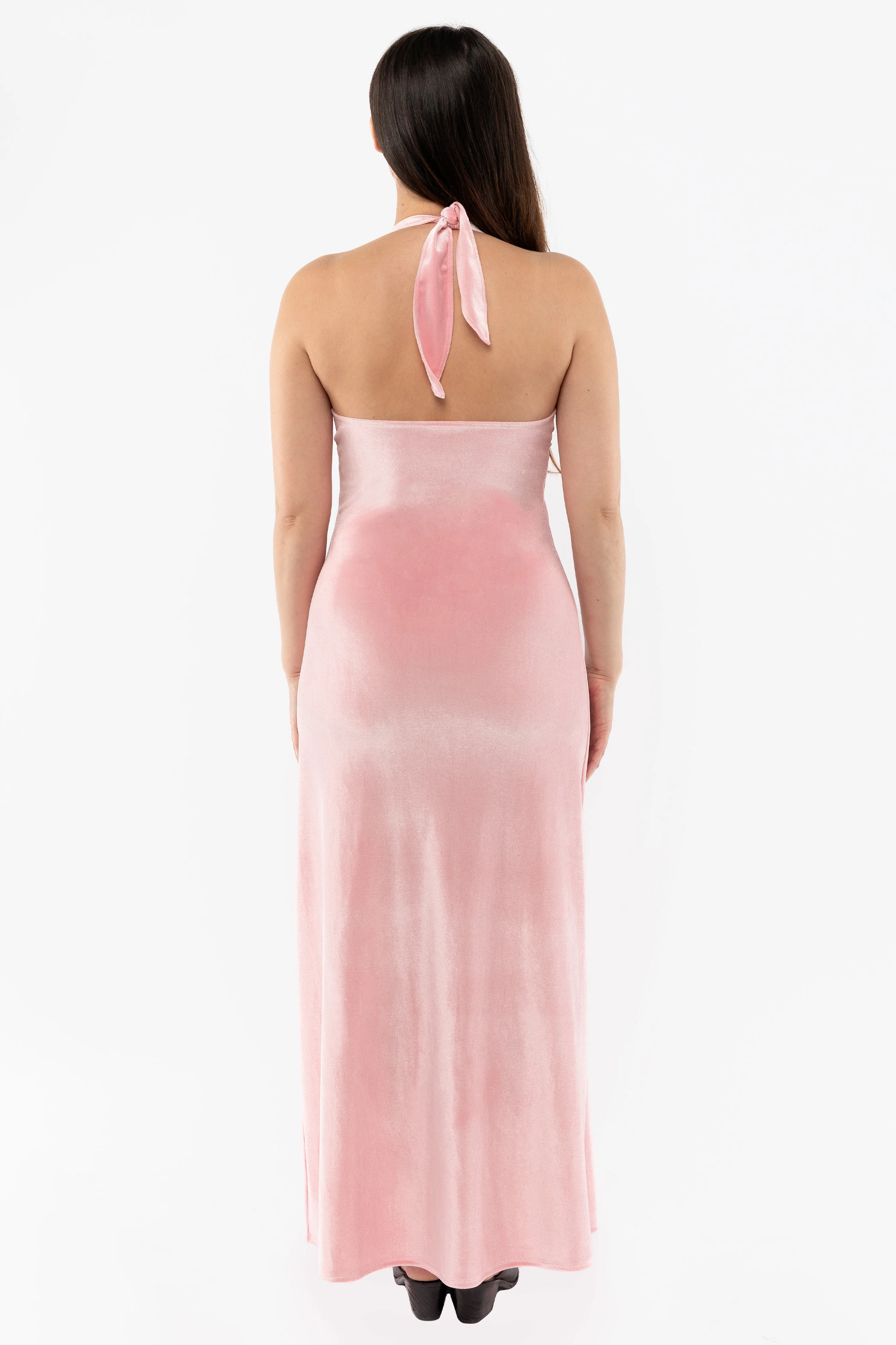 VVT8374 - Velvet Halter Maxi Dress - Image 7