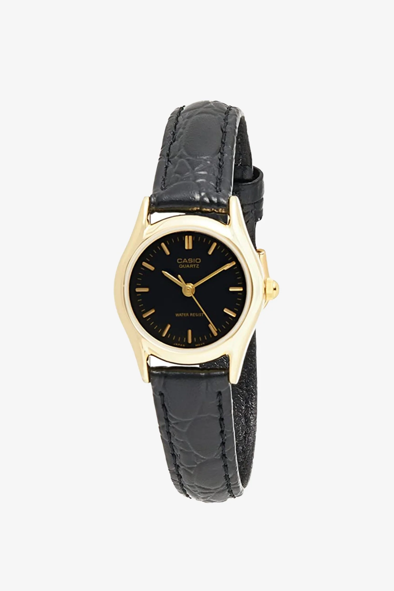 WCHA109T - Black Casio Leather Watch - Image 2