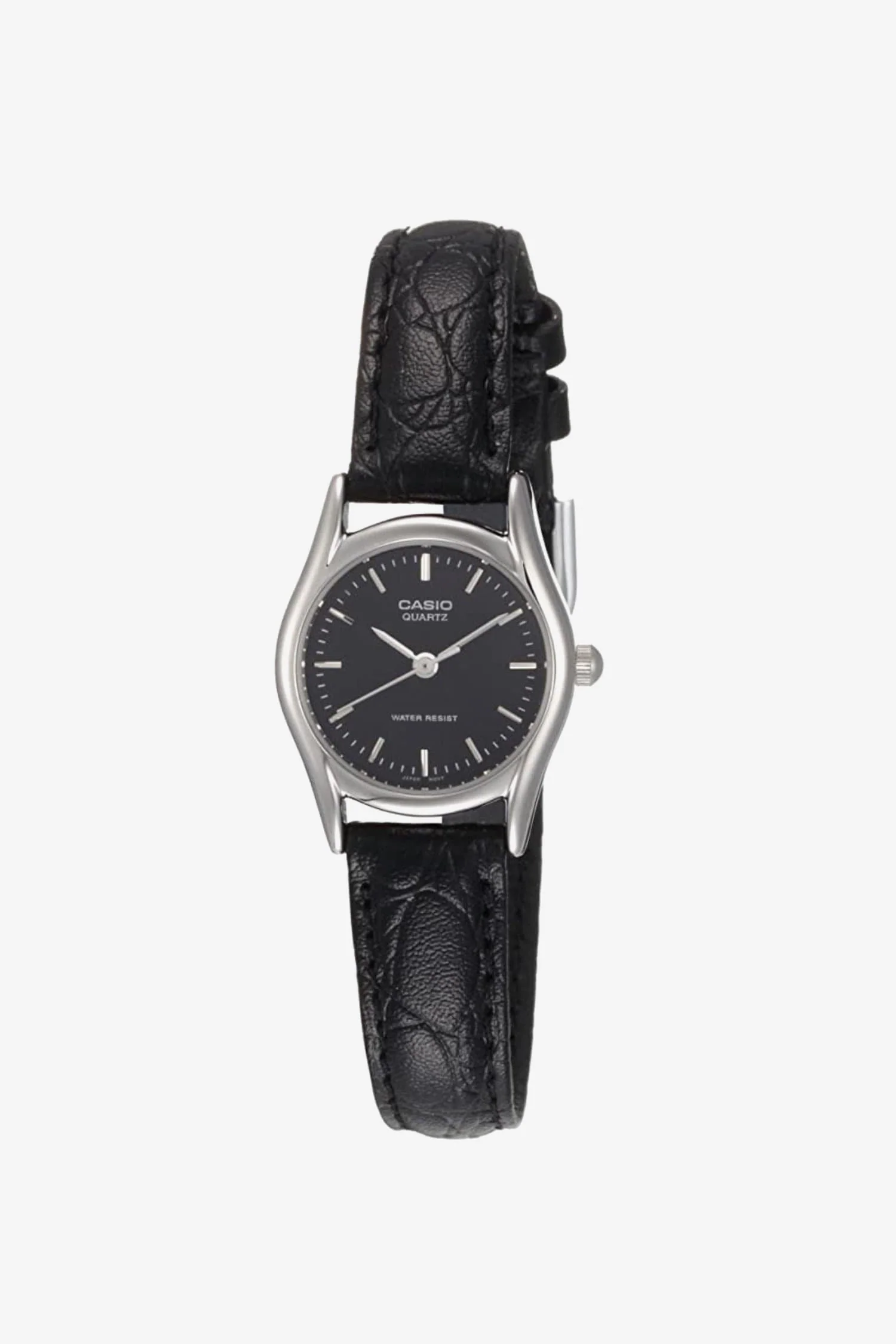 WCHA109T - Black Casio Leather Watch - Image 3