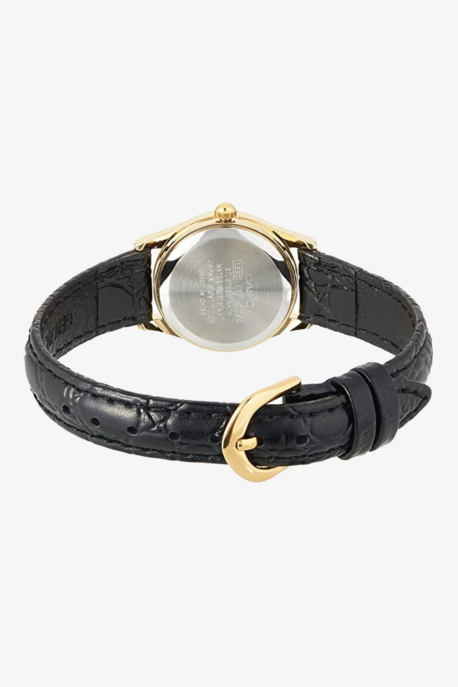 WCHA109T - Black Casio Leather Watch - Image 4