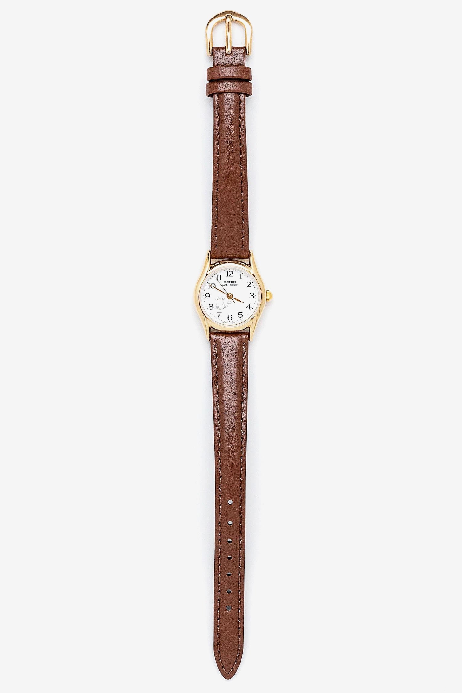 WCHAMEOW - Casio Women's Cat Leather Watch - Image 2