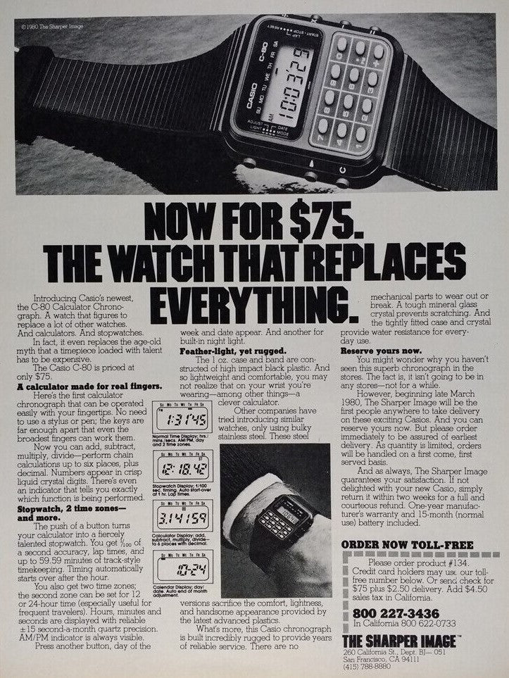 WCHD53W1 - Casio Men's Vintage Calculator Watch - Image 5