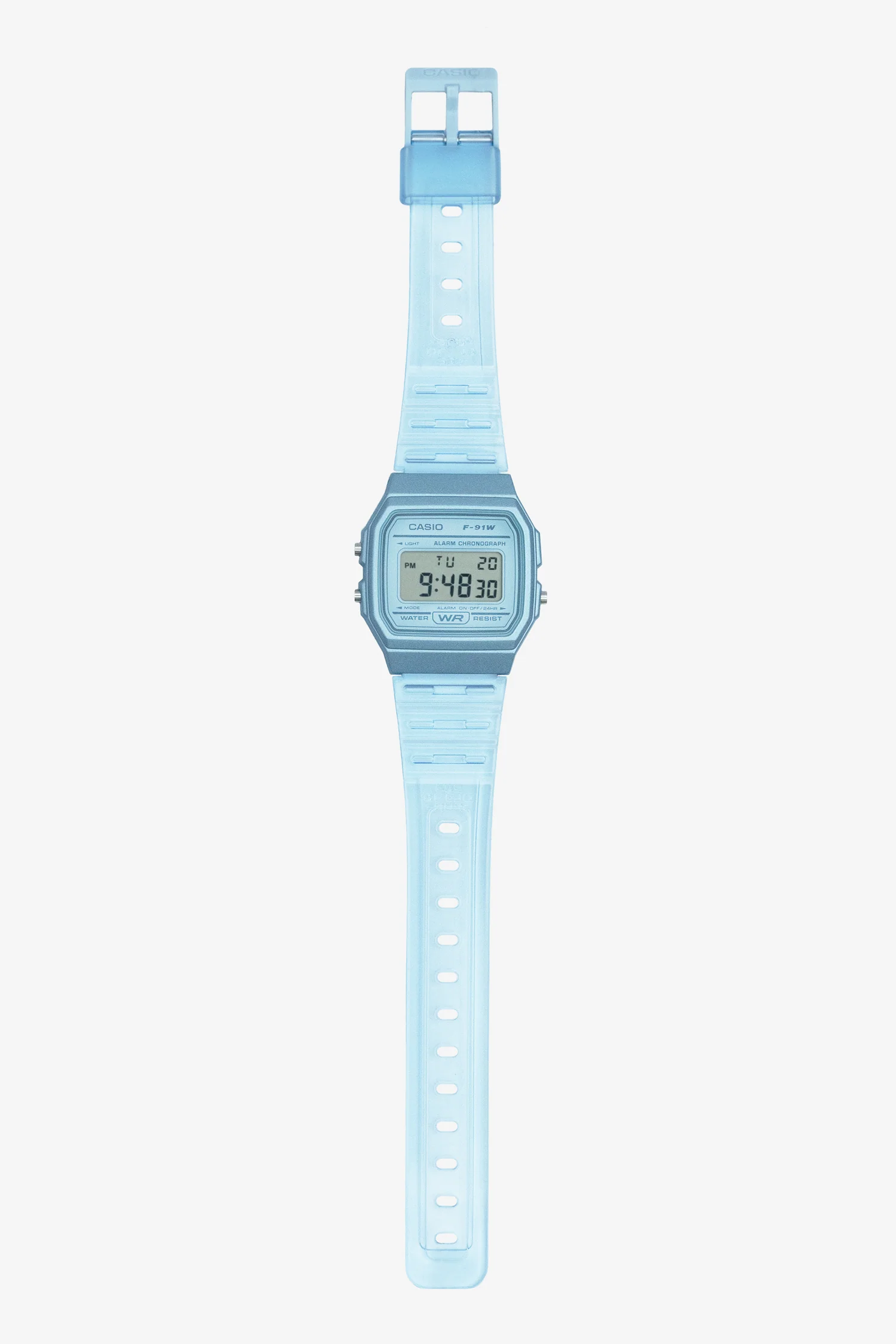 WCHD7CF - Casio Unisex Digital Clear Jelly Strap Watch - Image 4