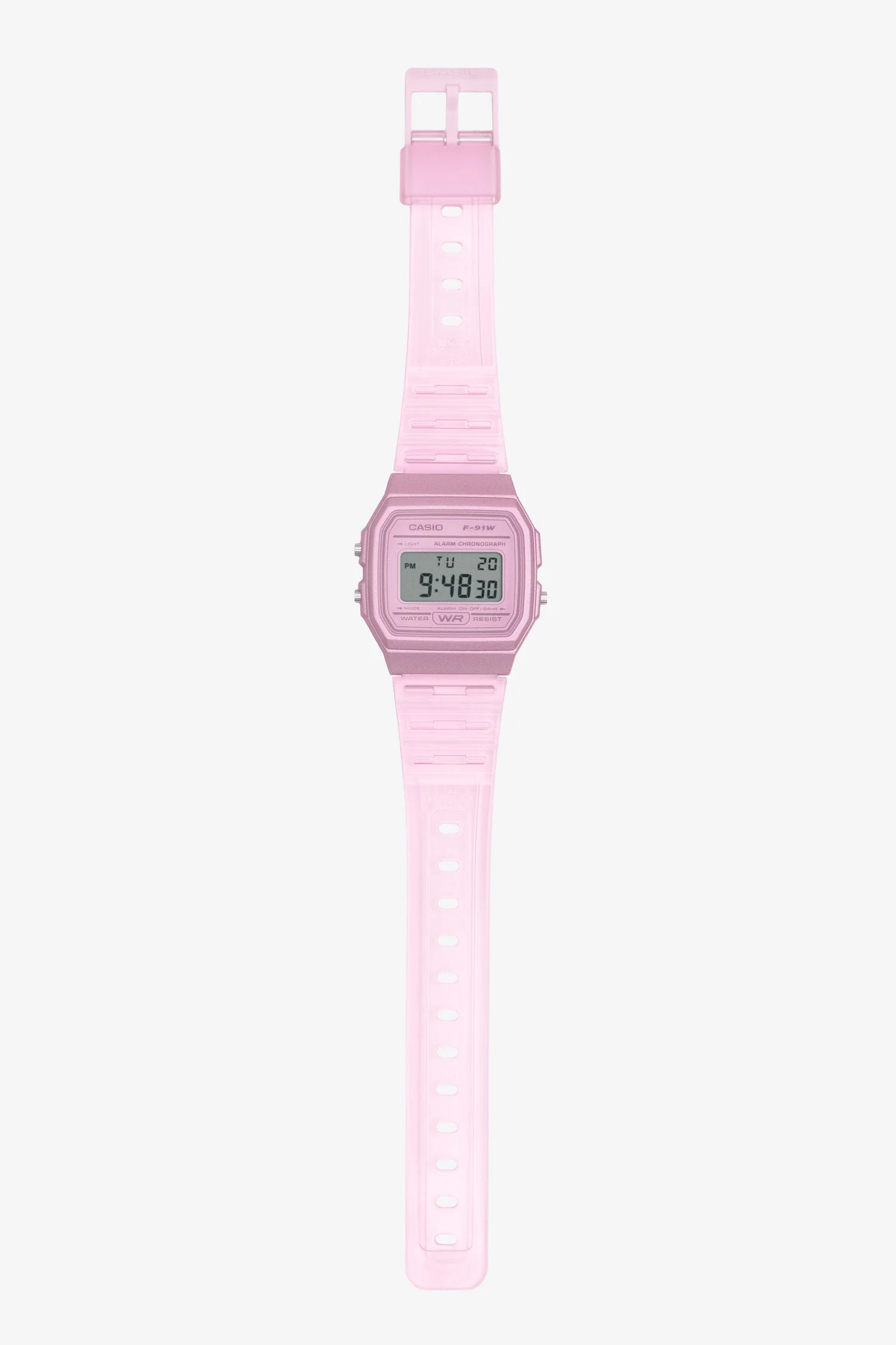 WCHD7CF - Casio Unisex Digital Clear Jelly Strap Watch - Image 6