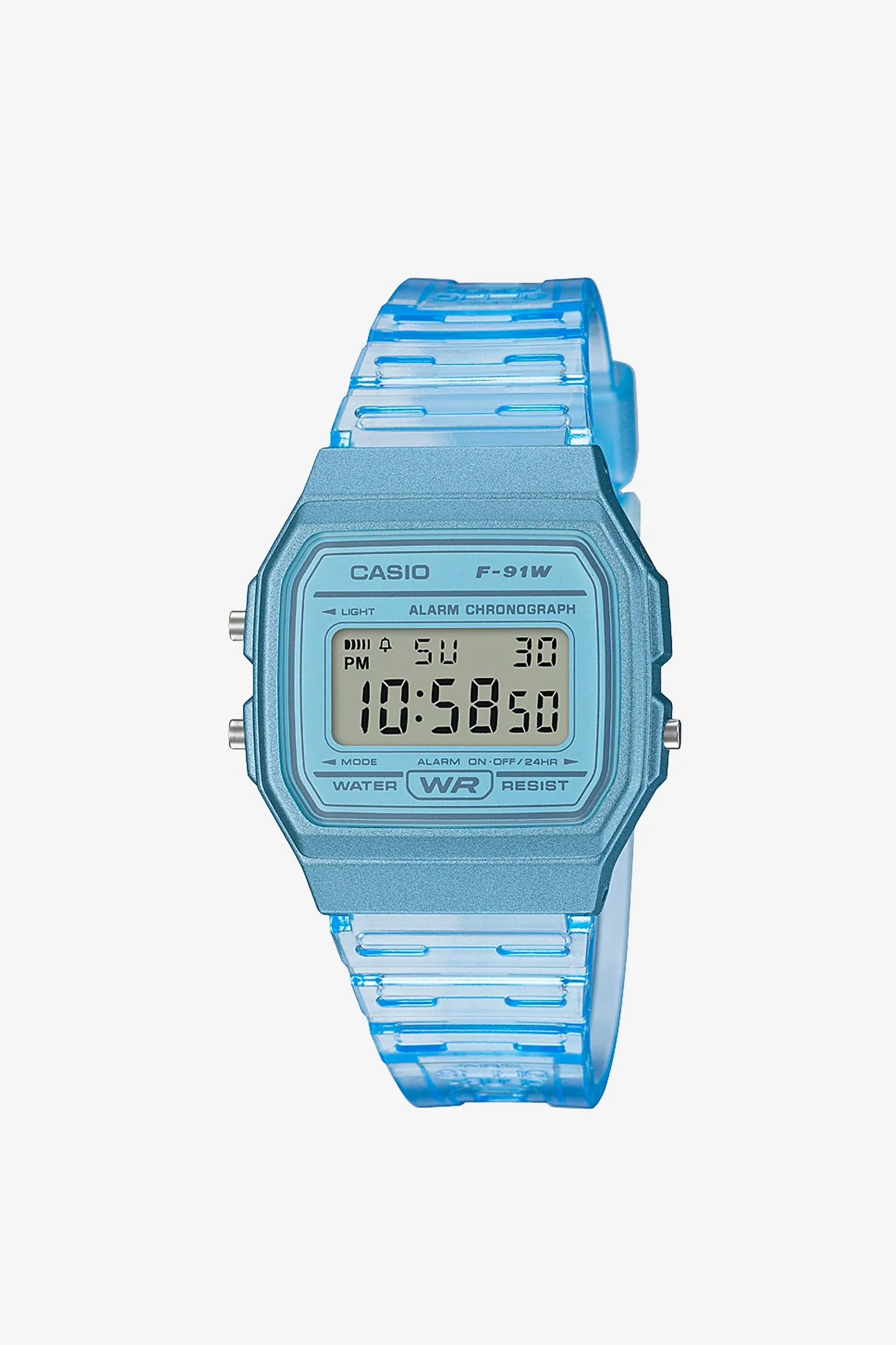 WCHD7CF - Casio Unisex Digital Clear Jelly Strap Watch - Image 7