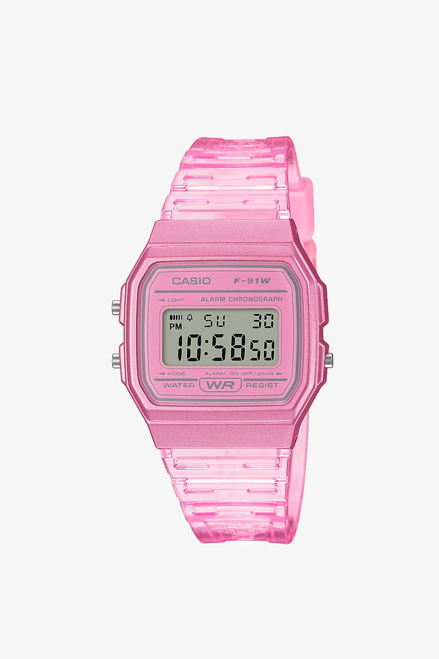 WCHD7CF - Casio Unisex Digital Clear Jelly Strap Watch - Image 8