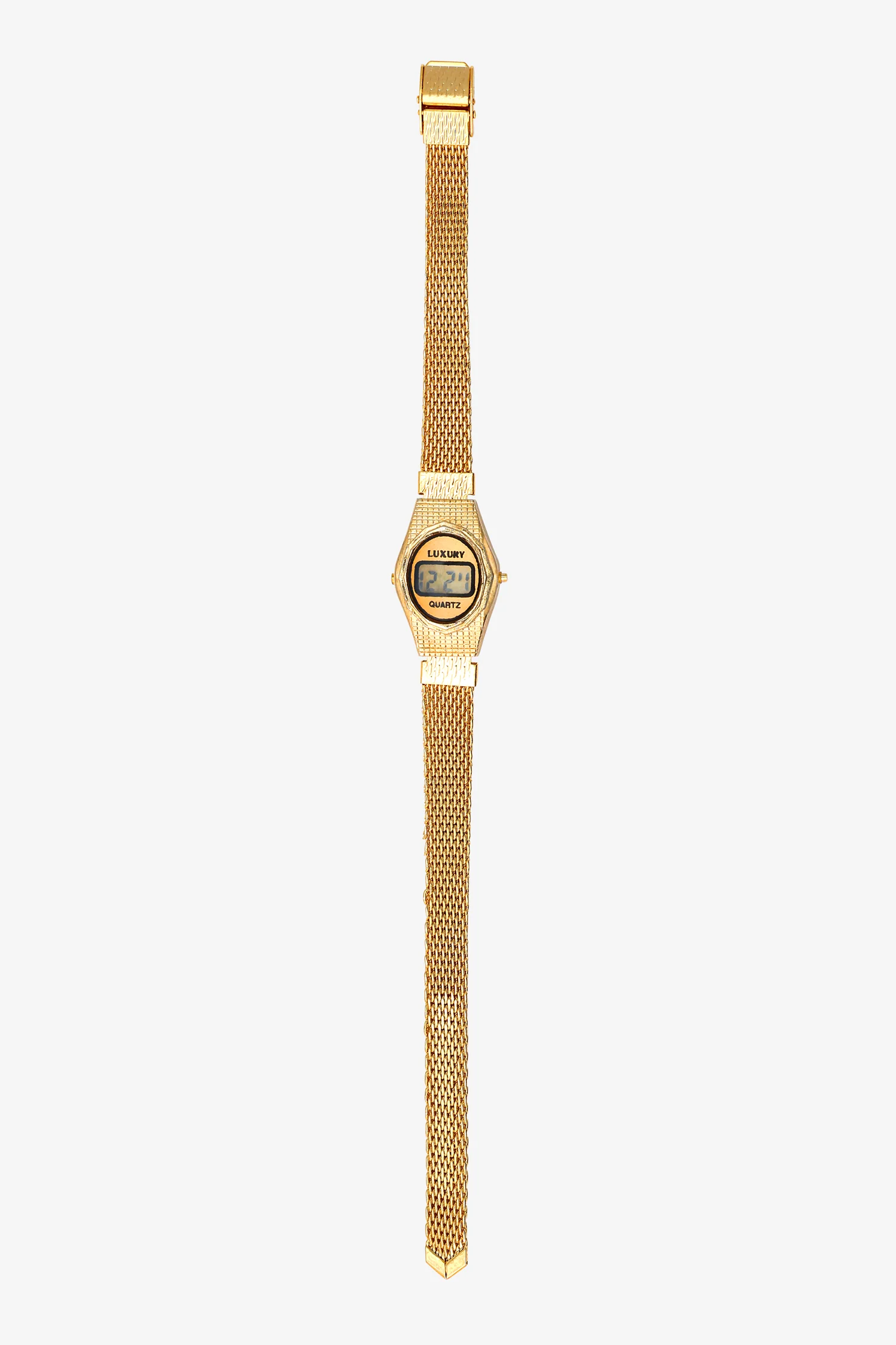 WCHRA56 - Tiny Oval Metal Mesh Luxury Watch - Image 2