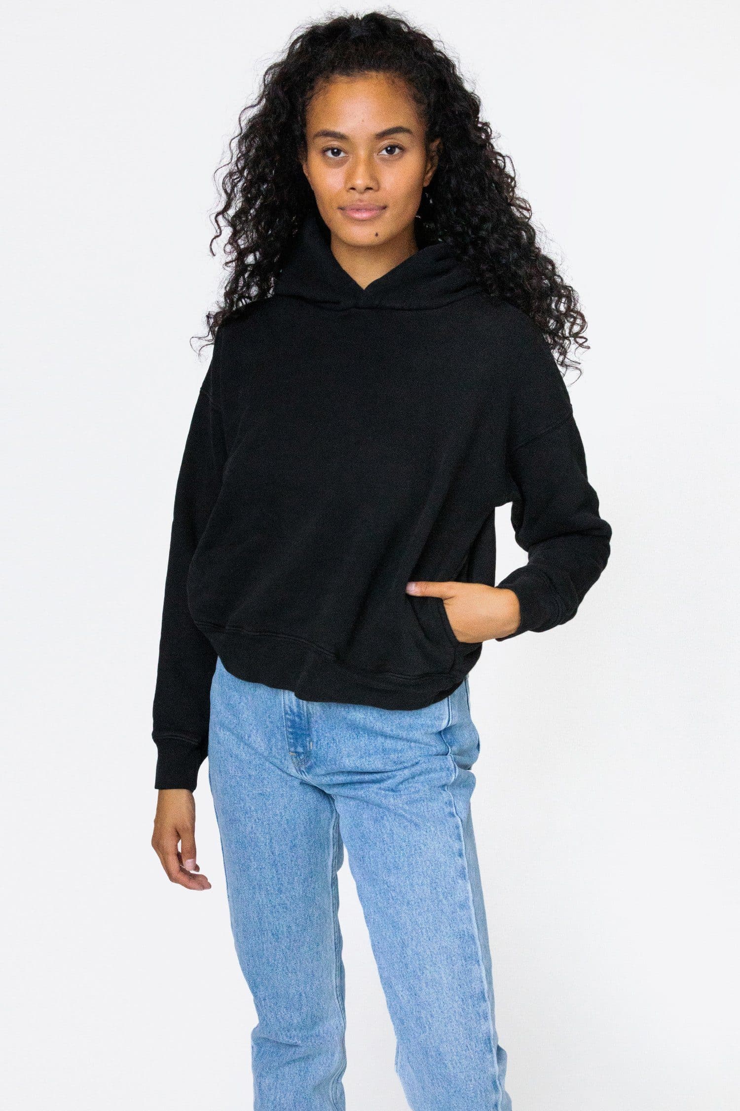 WF369GD - Puffy Heavyweight Fleece Cropped Hoodie - Image 5