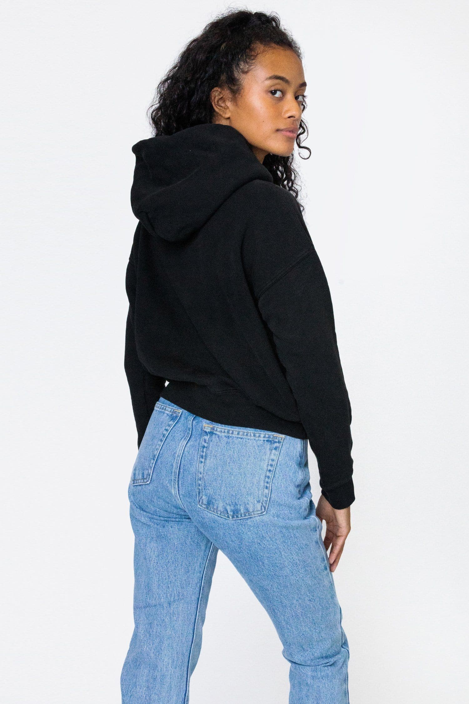 WF369GD - Puffy Heavyweight Fleece Cropped Hoodie - Image 8