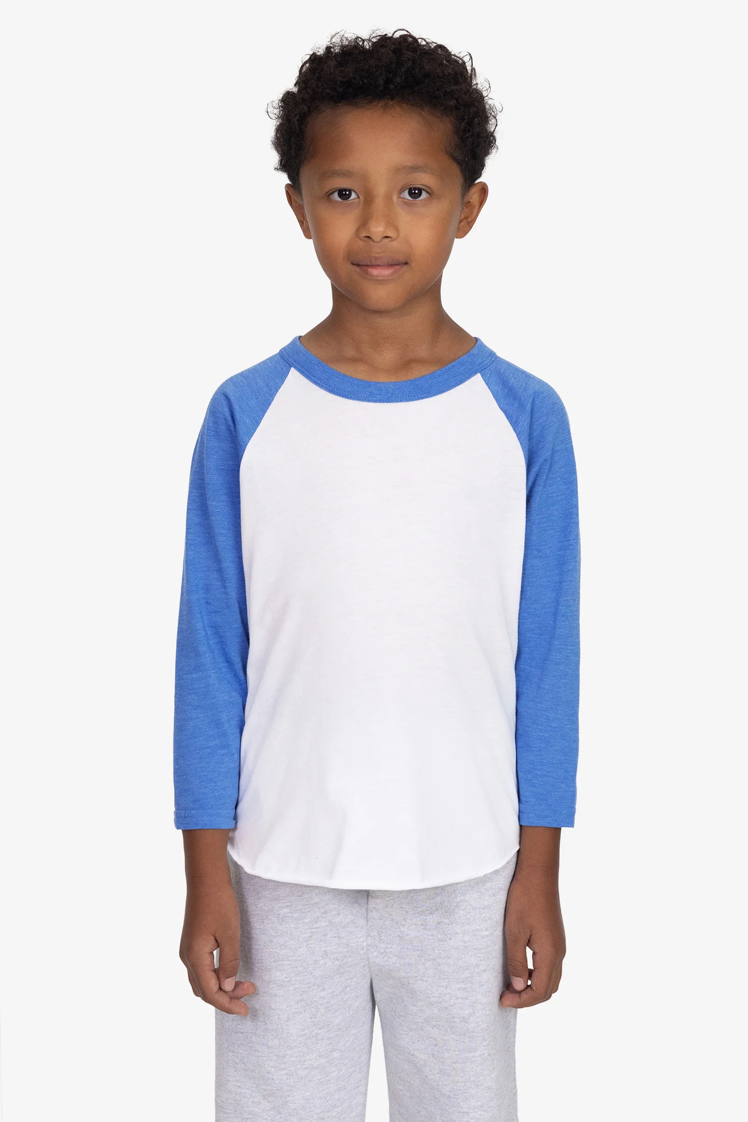 FF2053 - Youth 3/4 Sleeve Poly Cotton Raglan - Image 3