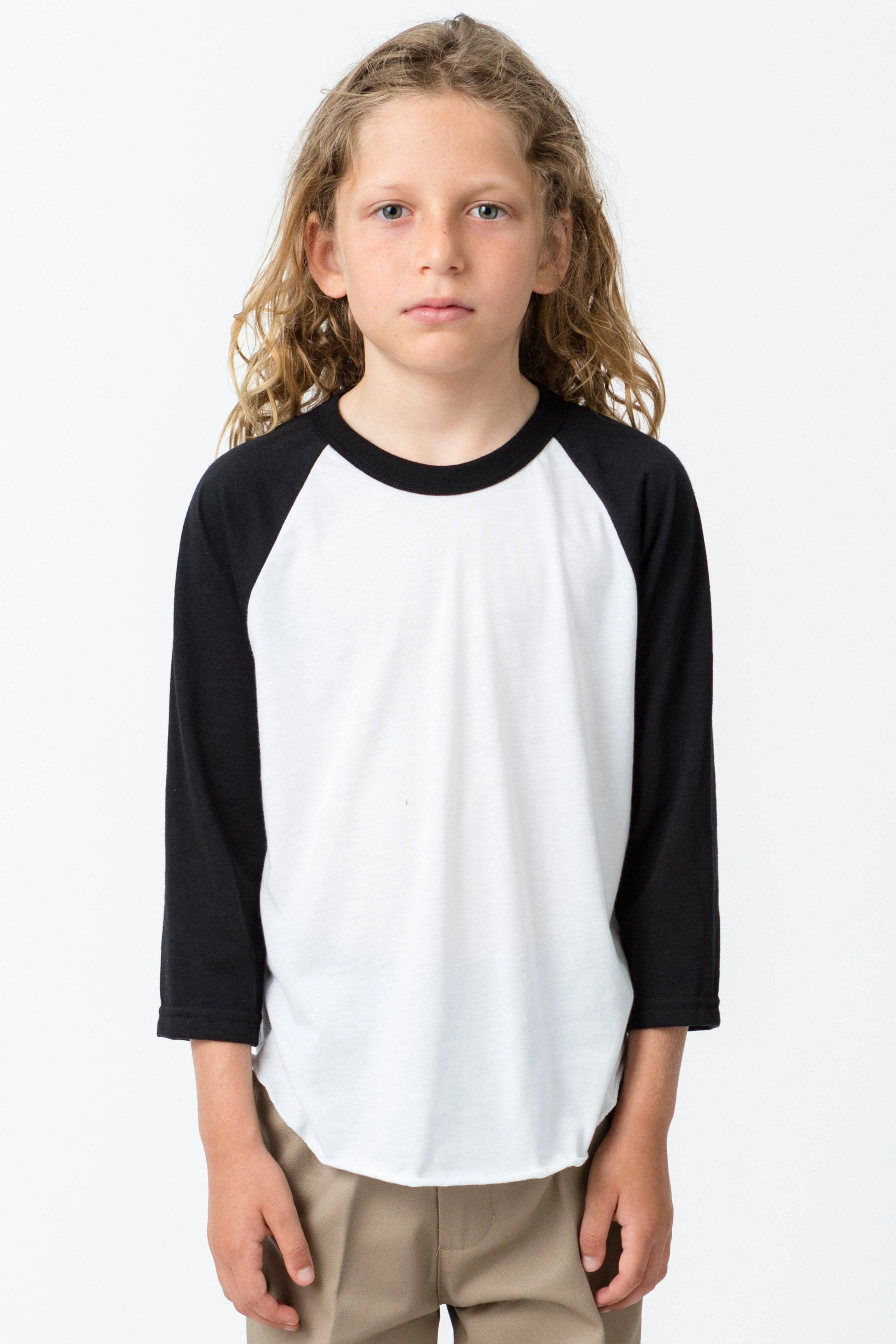FF2053 - Youth 3/4 Sleeve Poly Cotton Raglan - Image 6